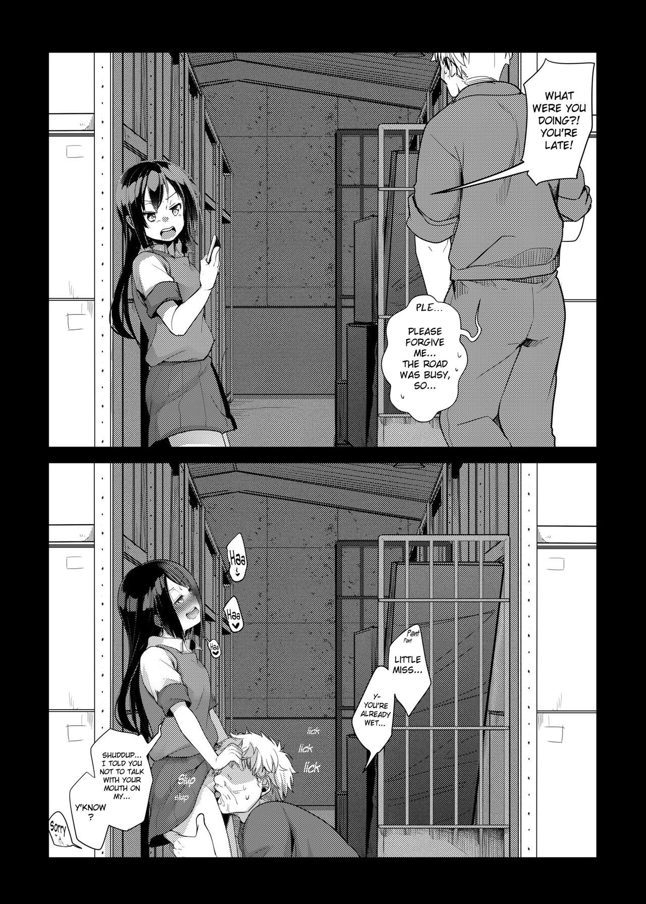 Gay Cut [Aya] ● Shachou no Musume-san (Mesugaki) to Kaisha no Souko de Sex Teiten [English] {Mant} Comedor - Page 1