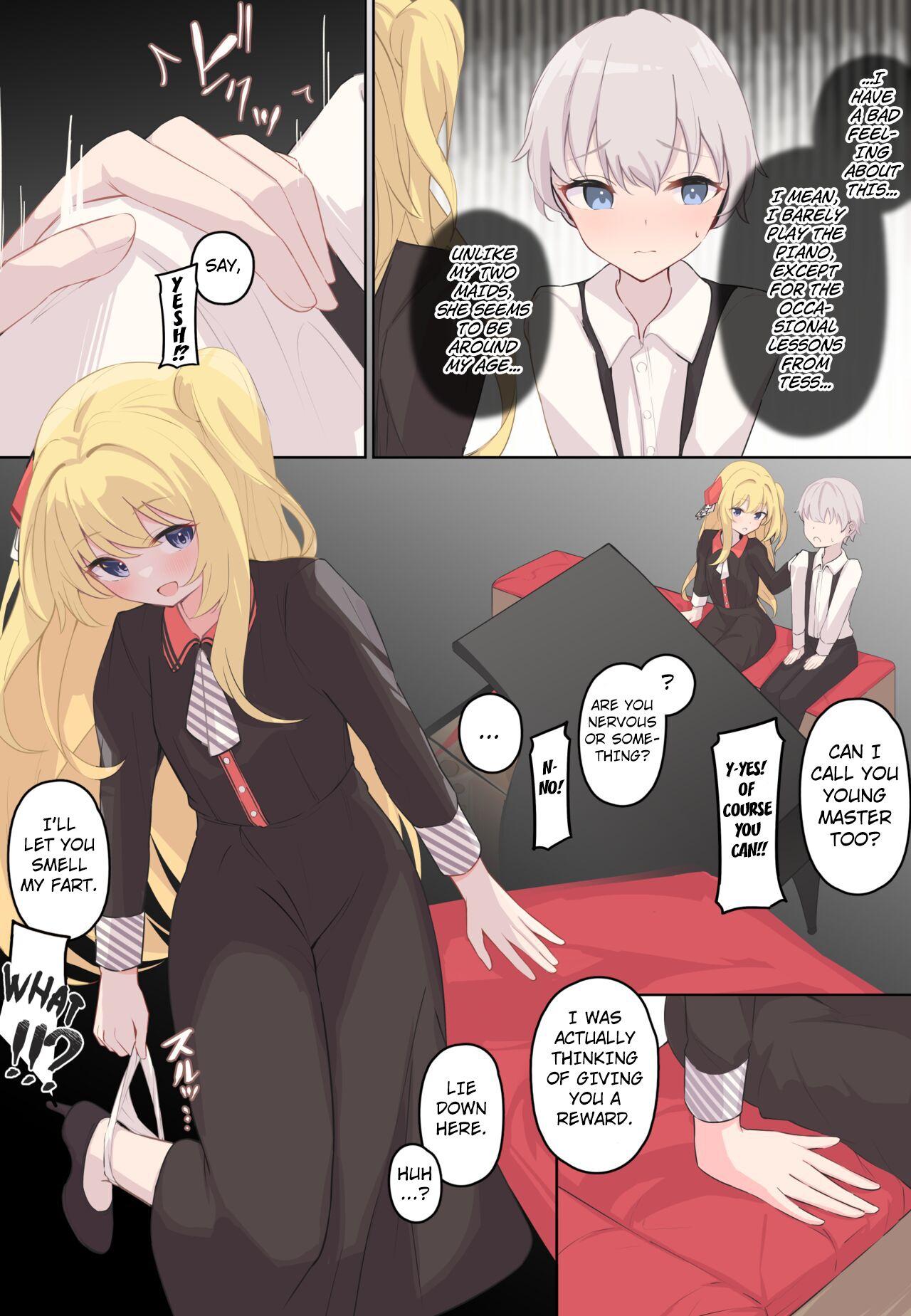 Teen Porn Onara Manga - Maid to Bocchama Part 2 Punishment - Page 3