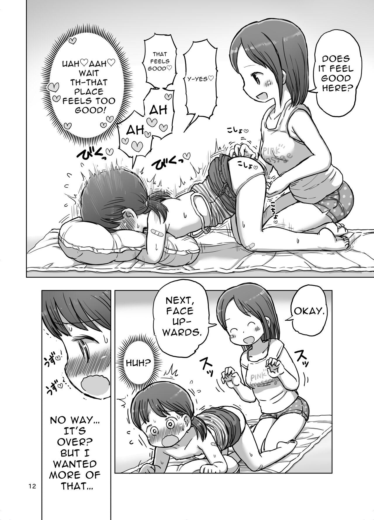Massage-chuu ni Jirasarete Kossori Onanie Shichau Manga 10