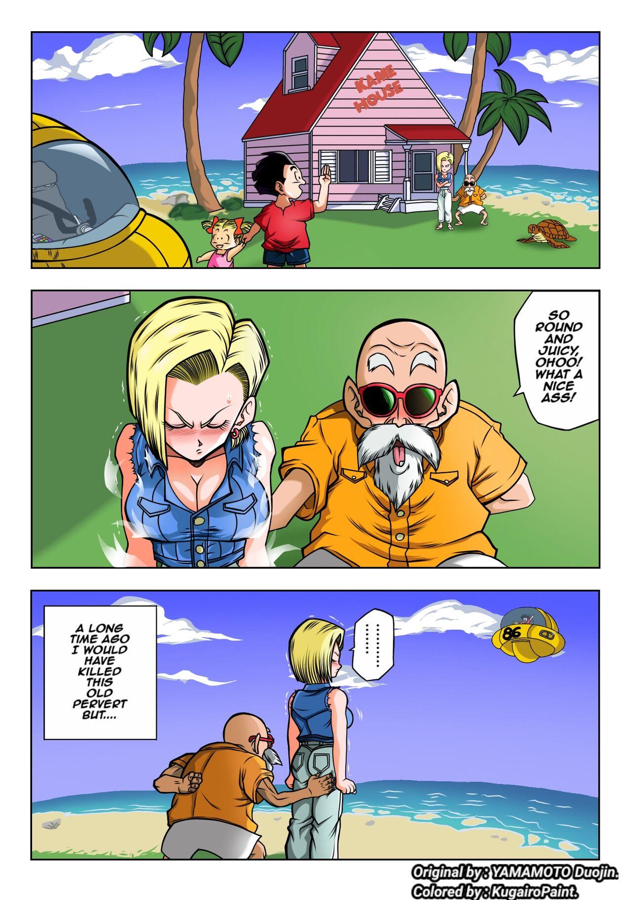 Android 18 vs Master Roshi 1