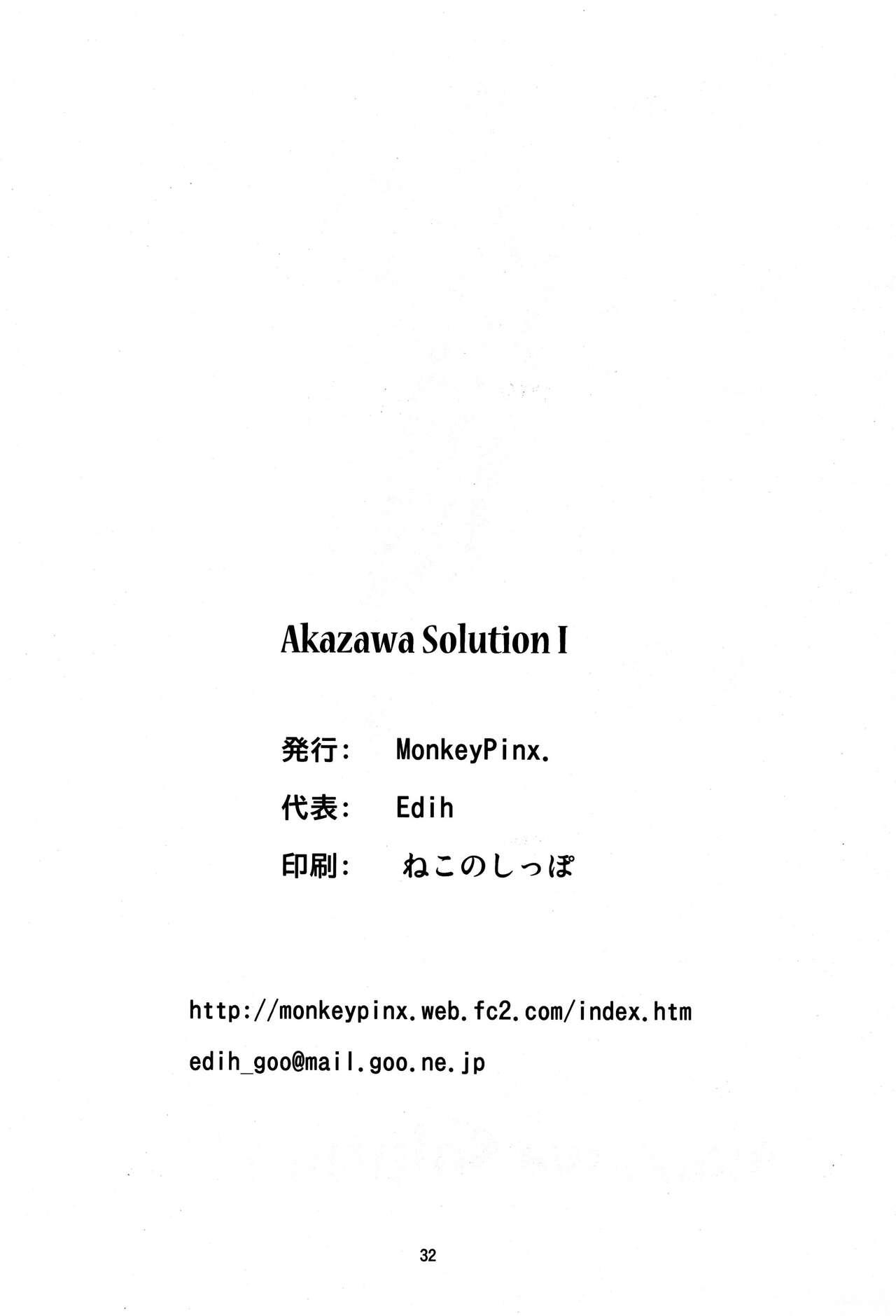 Akazawa Solution I 30