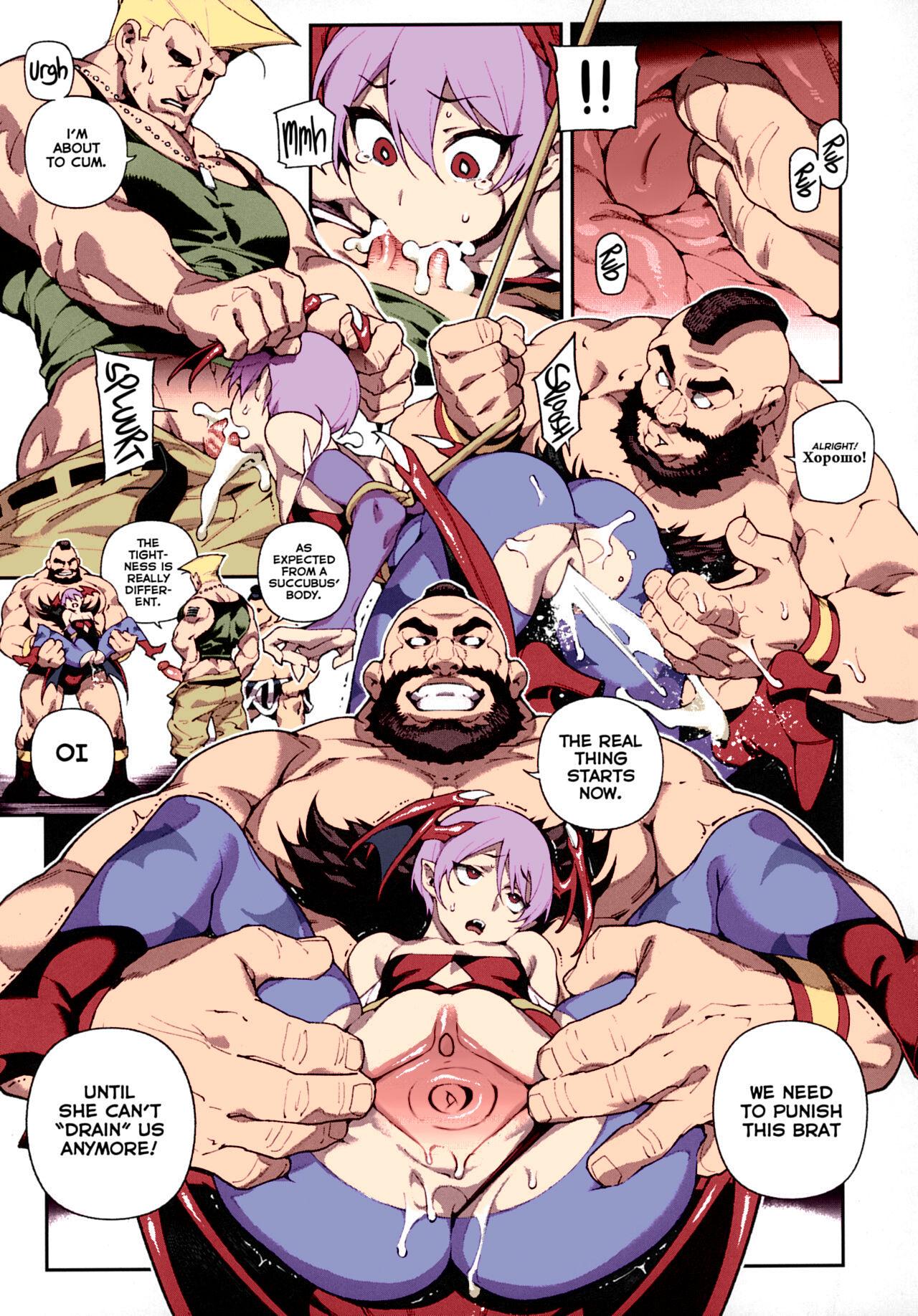 C97) [Bear Hand (Ireading, Fishine)] Fighter Girls ・ Vampire (Darkstalkers) [Colorized] [Decensored] [Dynlow] [English] [Nishimaru] 9