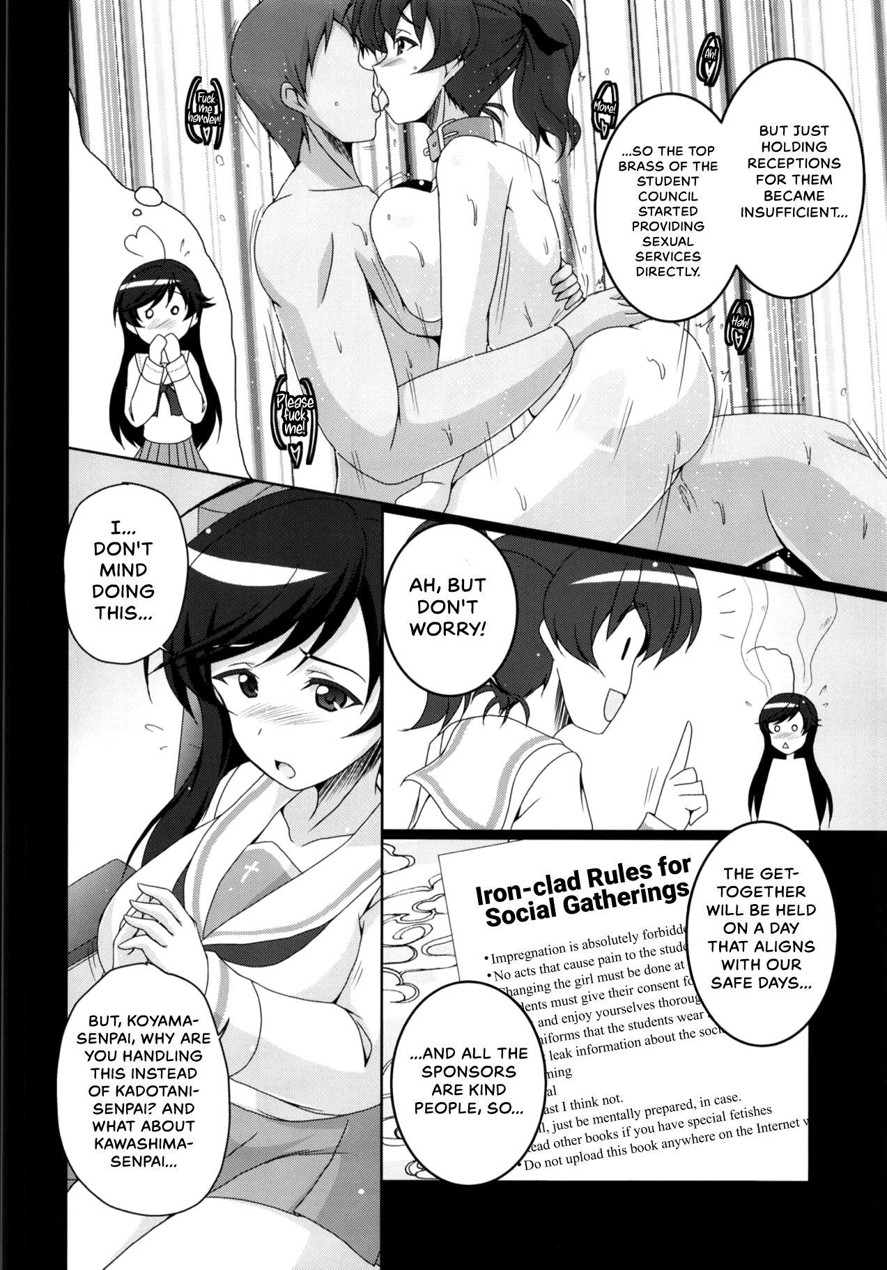 Underwear Ooarai Joshi Seitokai Hikitsugi Sagyou no Ikkan desu! - Girls und panzer Free Amatuer Porn - Page 5