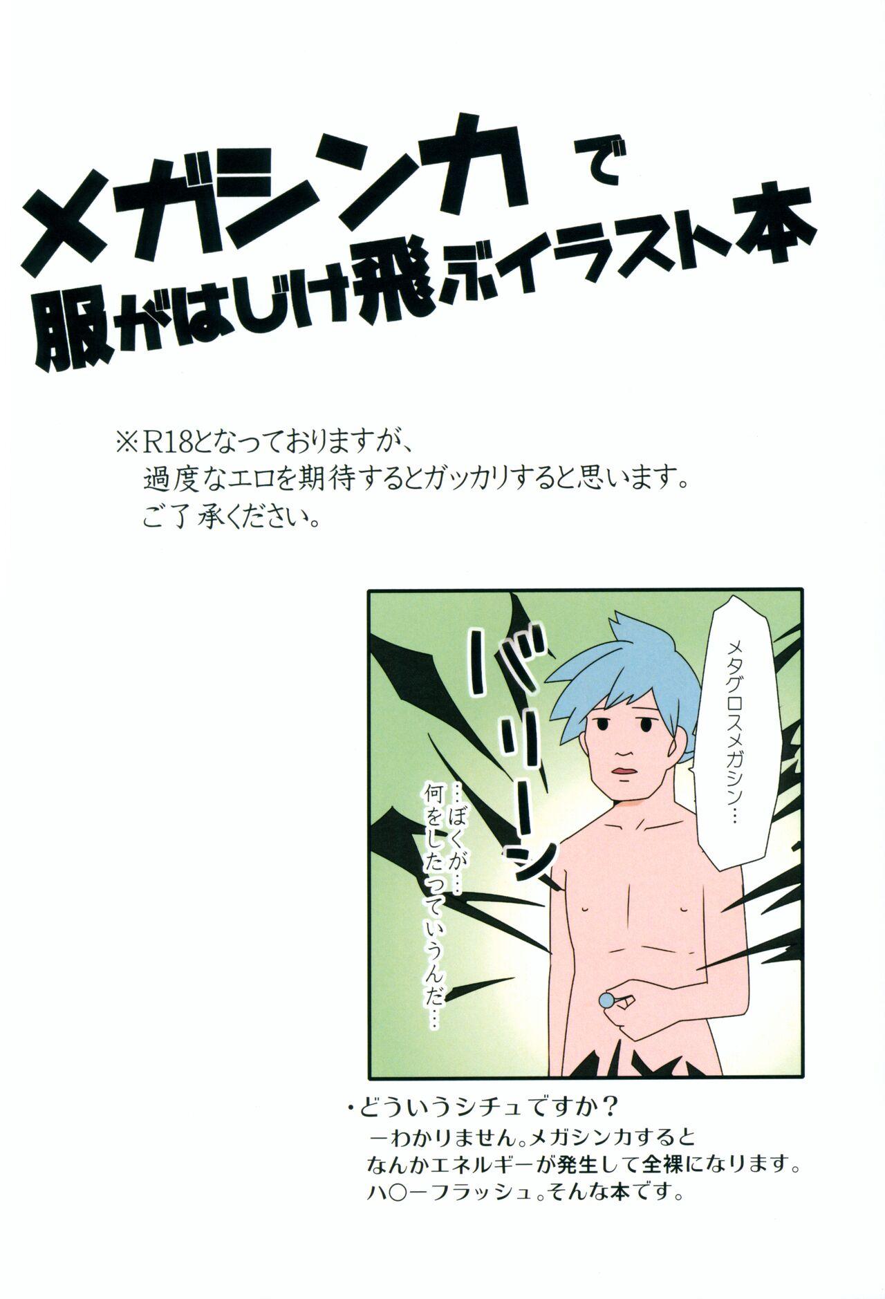 Mega Shinka de Fuku ga Hajiketobu Illust-bon 3