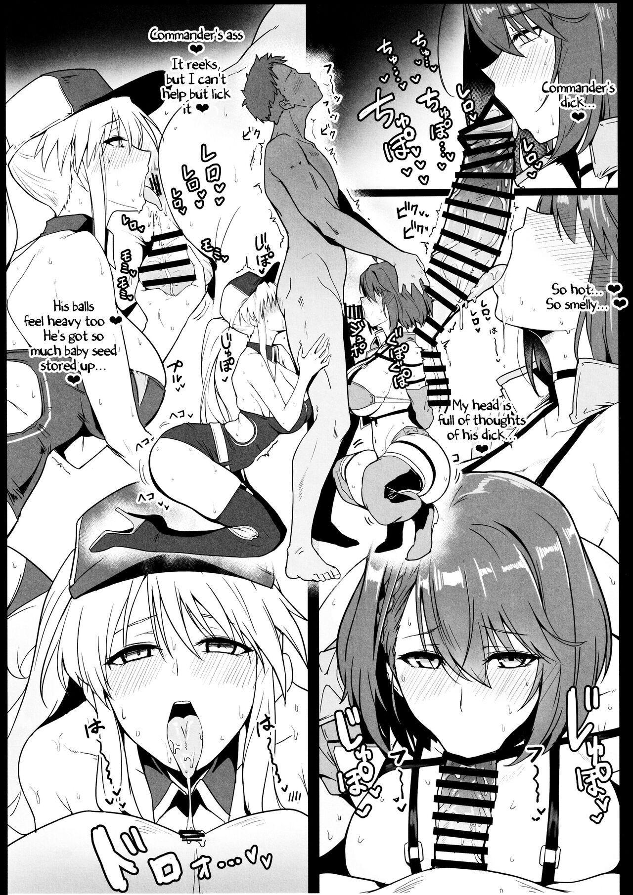 Couple A Book about Race Queens Enterprise and Baltimore being Lewd - Azur lane Breeding - Page 9