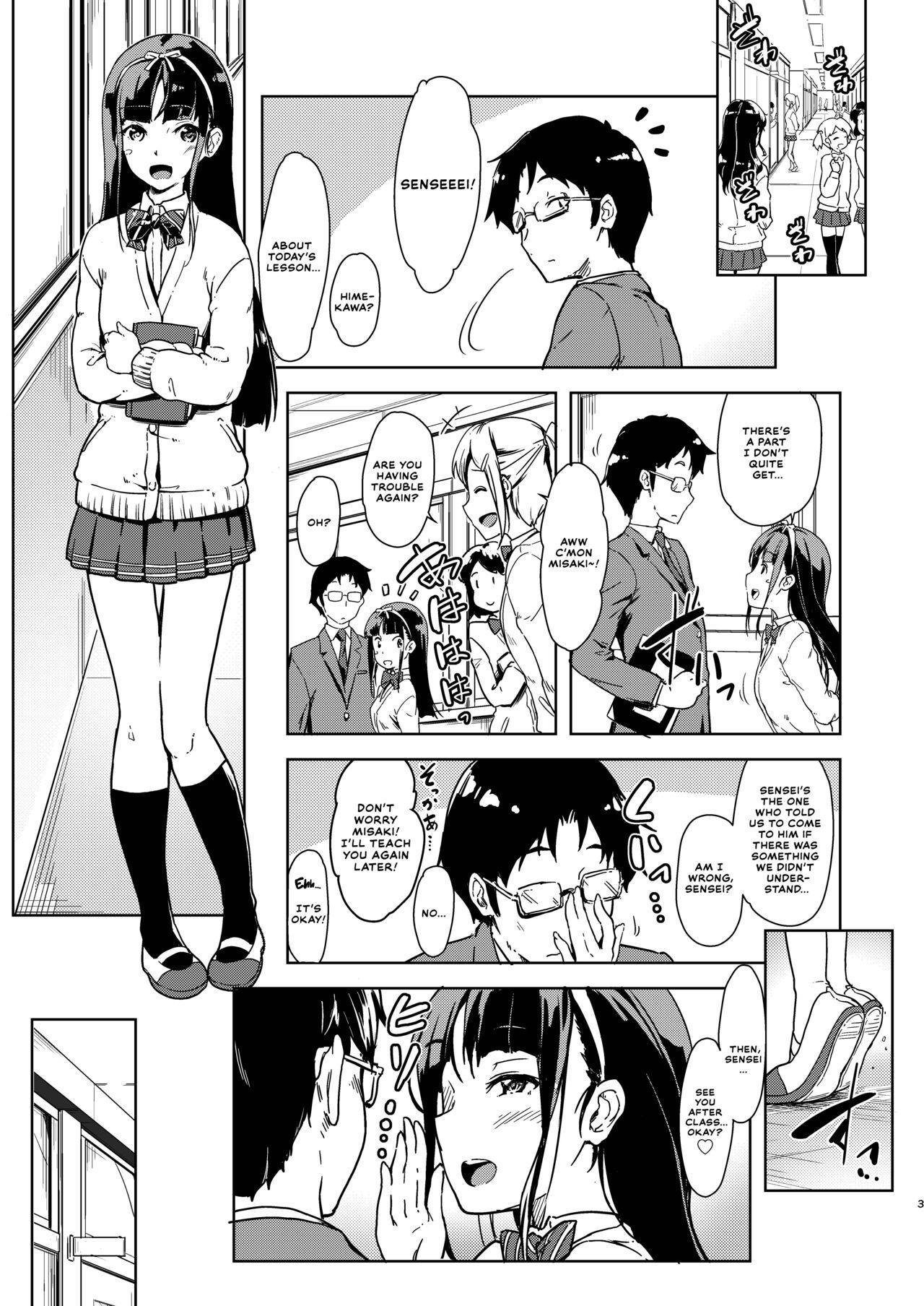 Str8 Sensee to Watashi - Original Cum On Face - Page 2