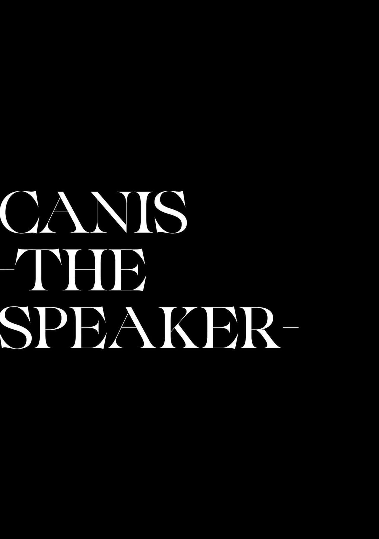 Canis. The Speaker 3 164