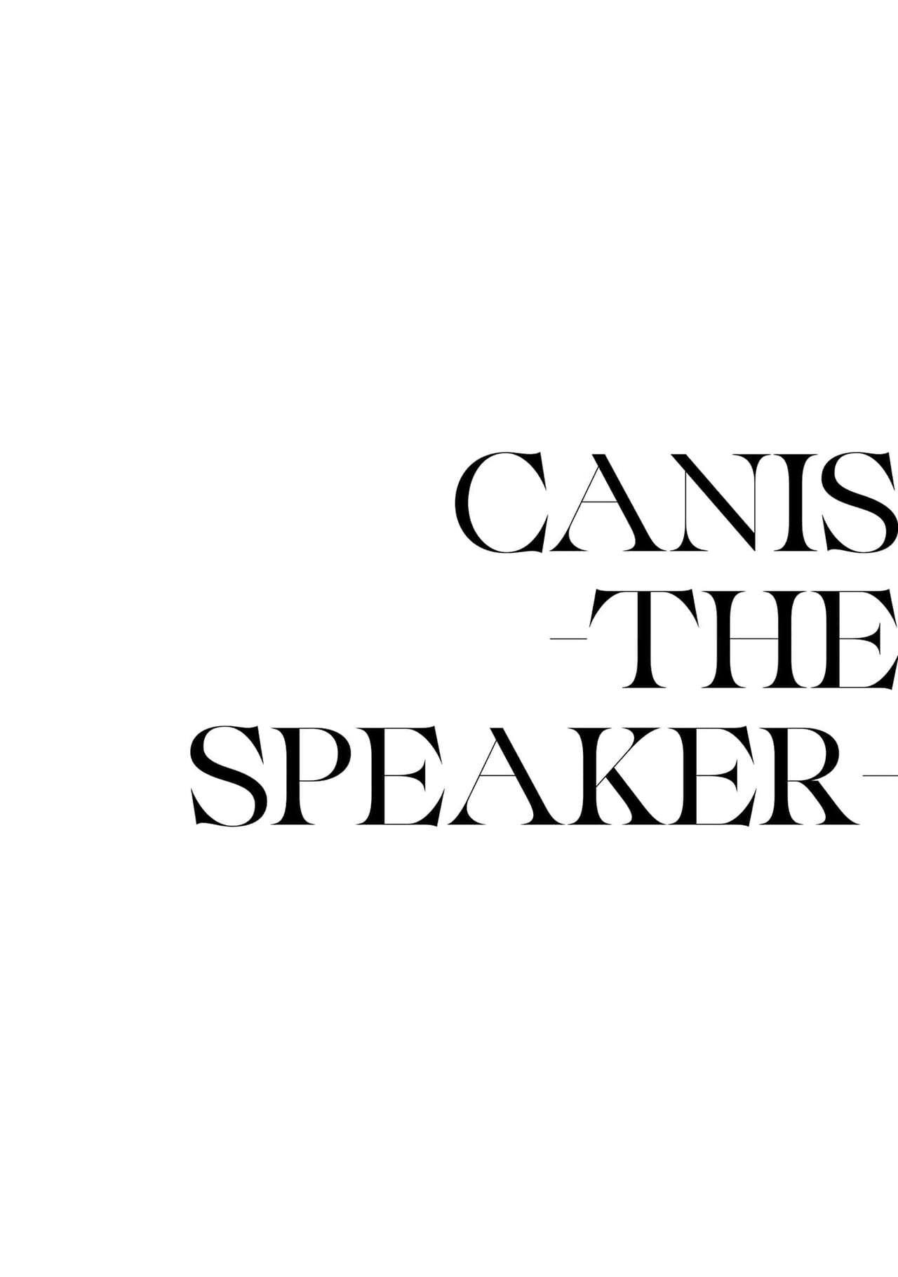 Canis. The Speaker 3 165