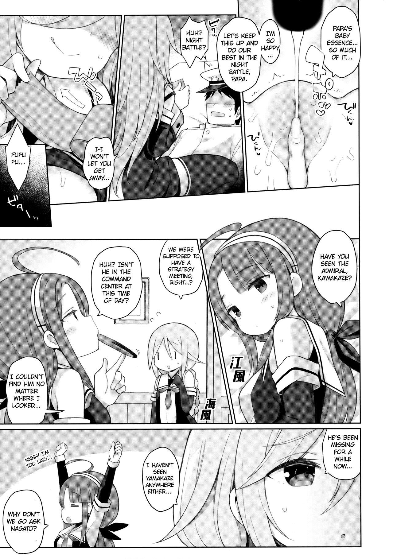 (C102) [Gakushokutei (Watanon)] Hatsujou Yamakaze-chan wa Papa ni Kubittake | Yamakaze-chan in heat loves her Papa! (Kantai Collection -KanColle-) [English] 22