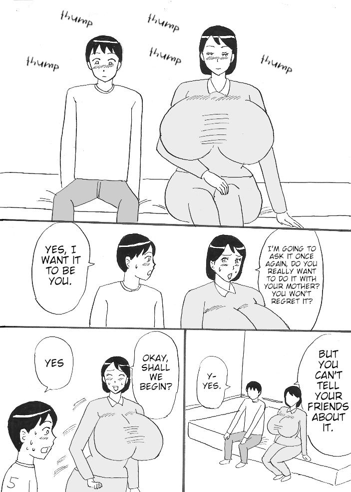 Voyeur Bakunyuu Mama no Fudeoroshi | First Time with Huge Breasted Mom - Original Gay Bukkake - Page 9