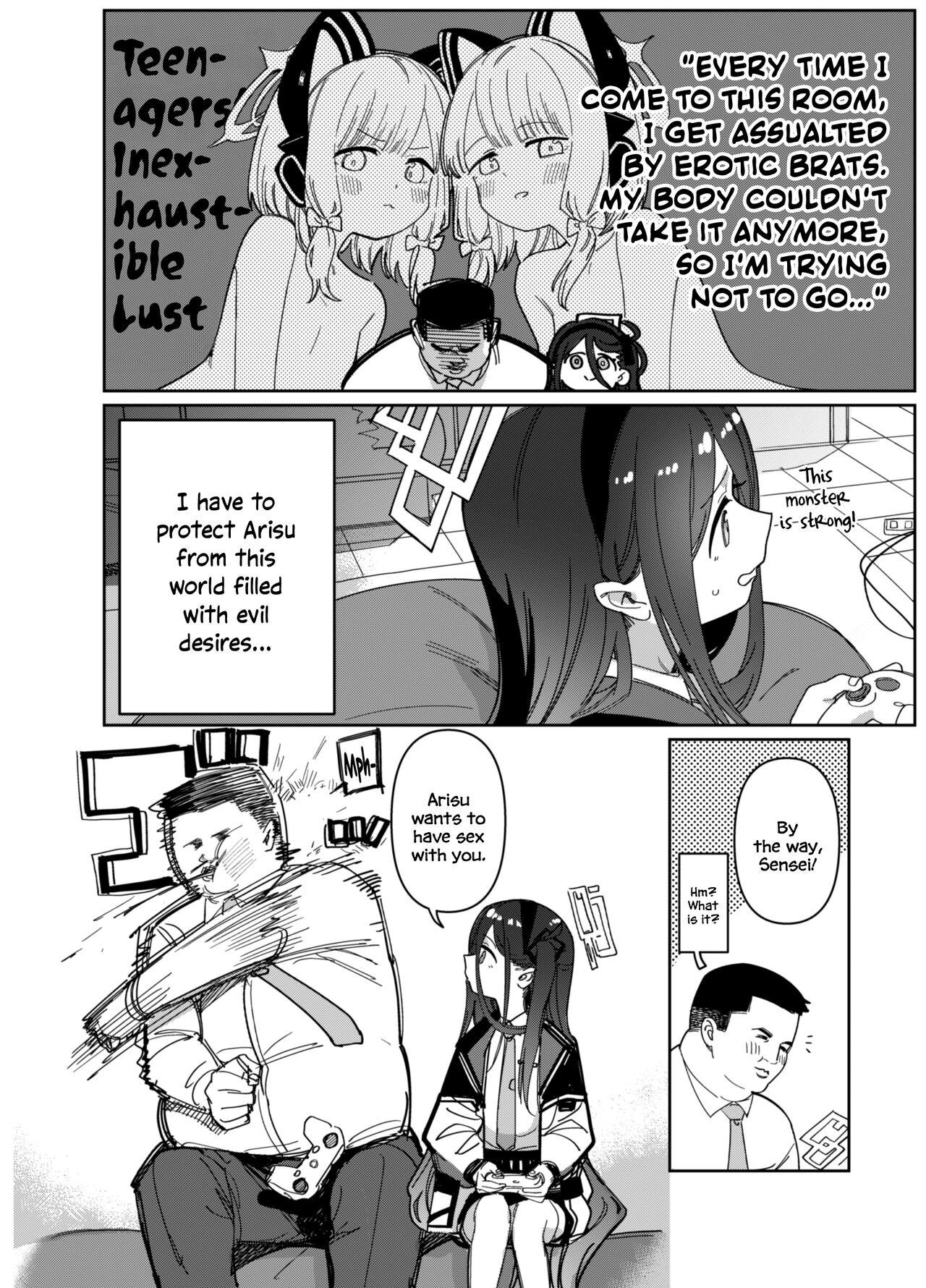 Tanned Sensei wa Yowai node Alice ga Mamorimasu! - Blue archive Real Sex - Page 4