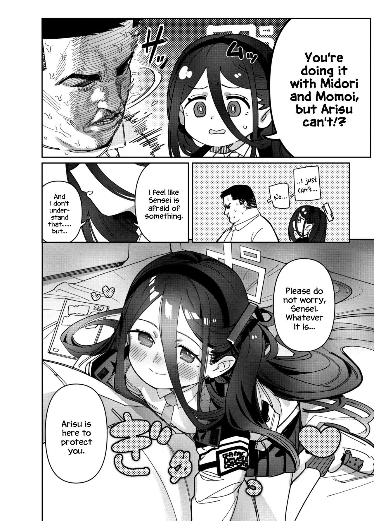 Tanned Sensei wa Yowai node Alice ga Mamorimasu! - Blue archive Real Sex - Page 6