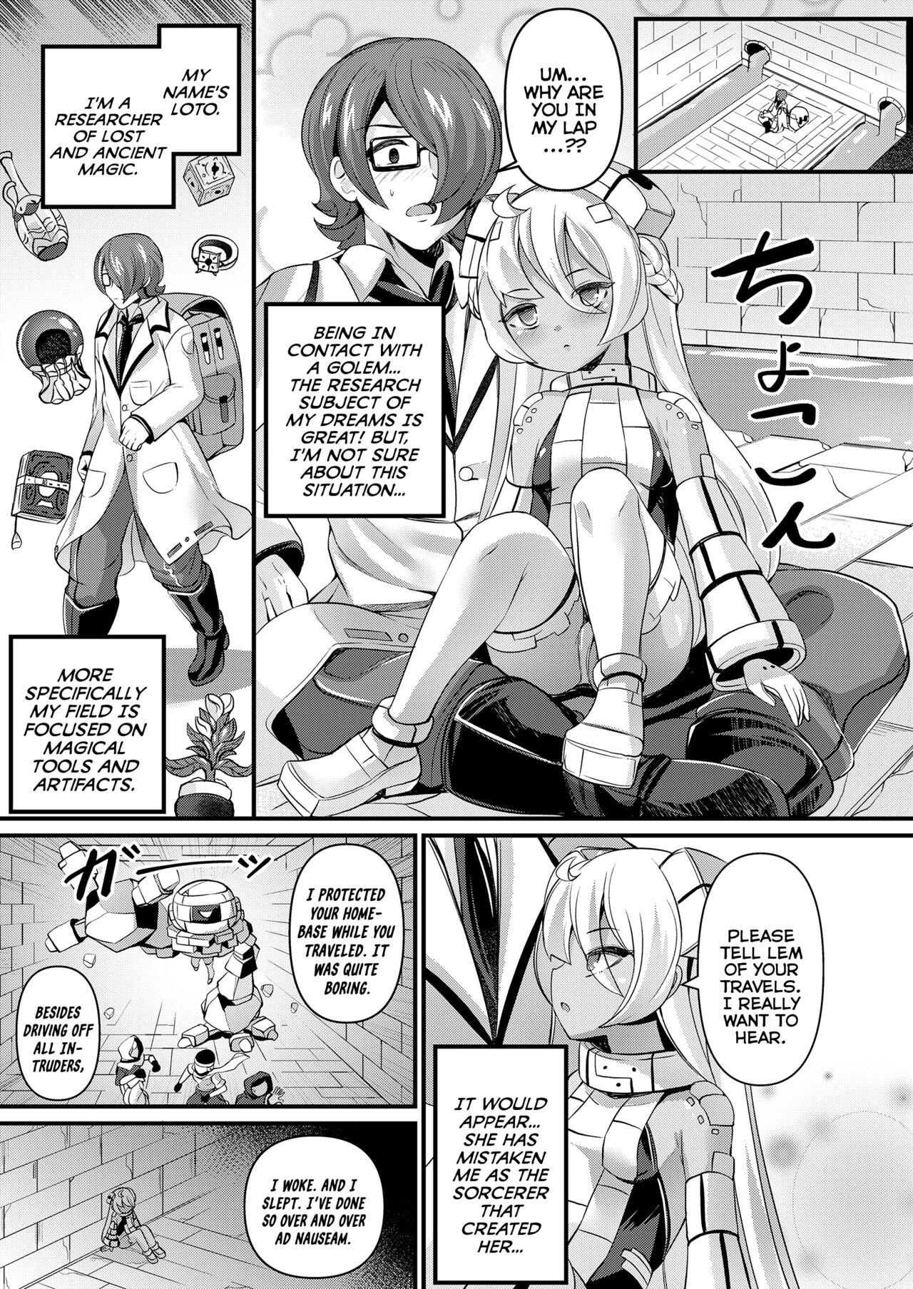 Negra Iseki Mamori no Golem-san | The Ruins' Protector Golem Cum In Pussy - Page 3