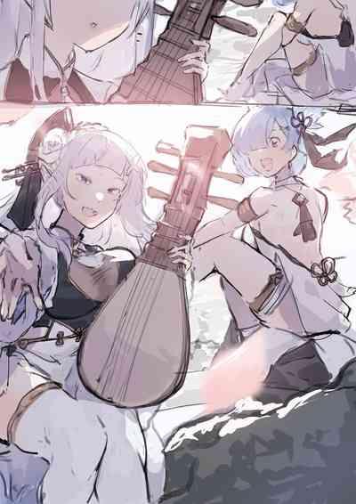 Emilia, Rem and Subaru futanari 3