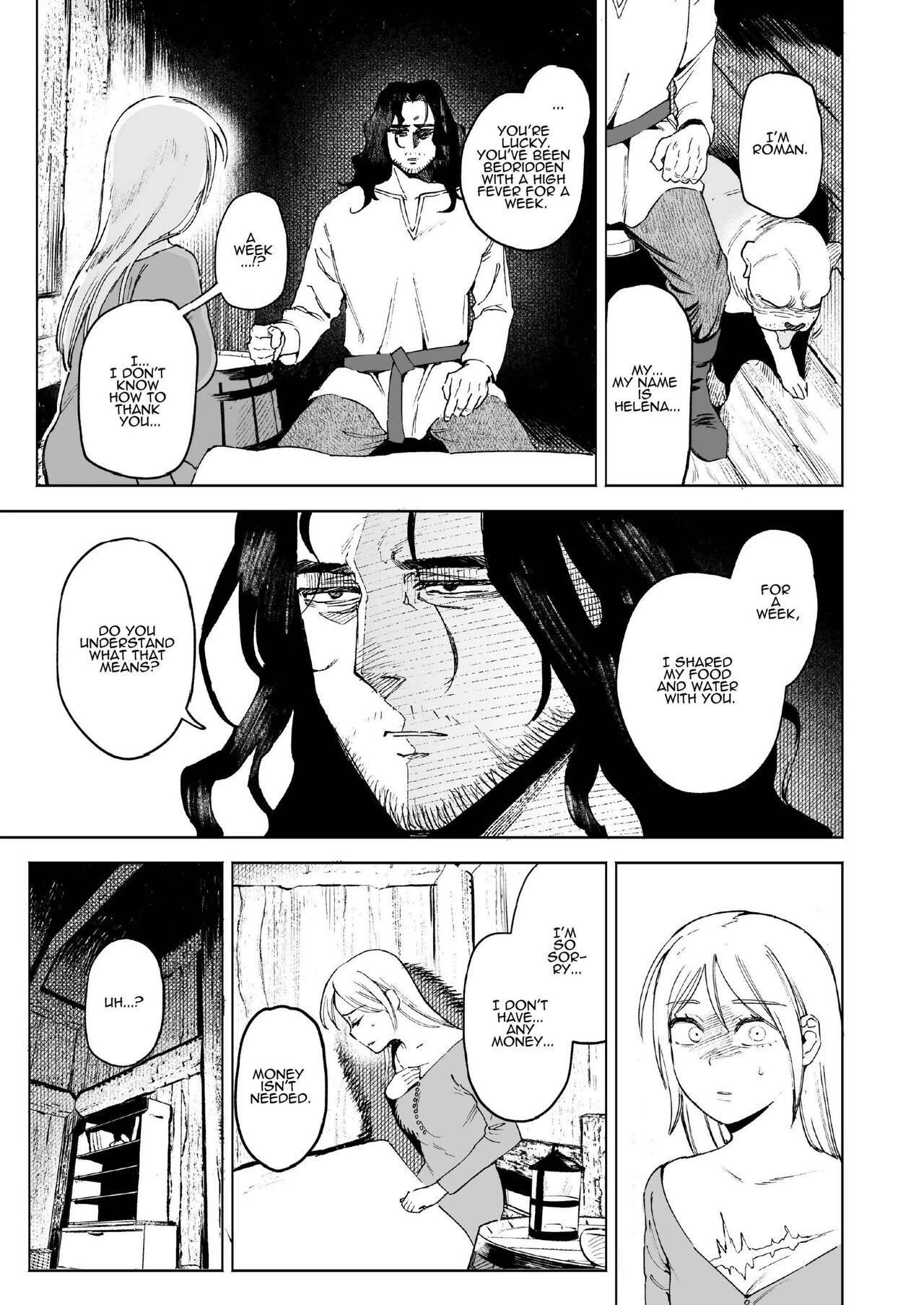 Camsex [Igedoaha] Maiden ~Shoufu ga Moto Kishi no Karyuudo ni Hirowareru Hanashi~ | Maiden ~the tale of a prostitute taken in by a former knight~ [English] Eating - Page 9