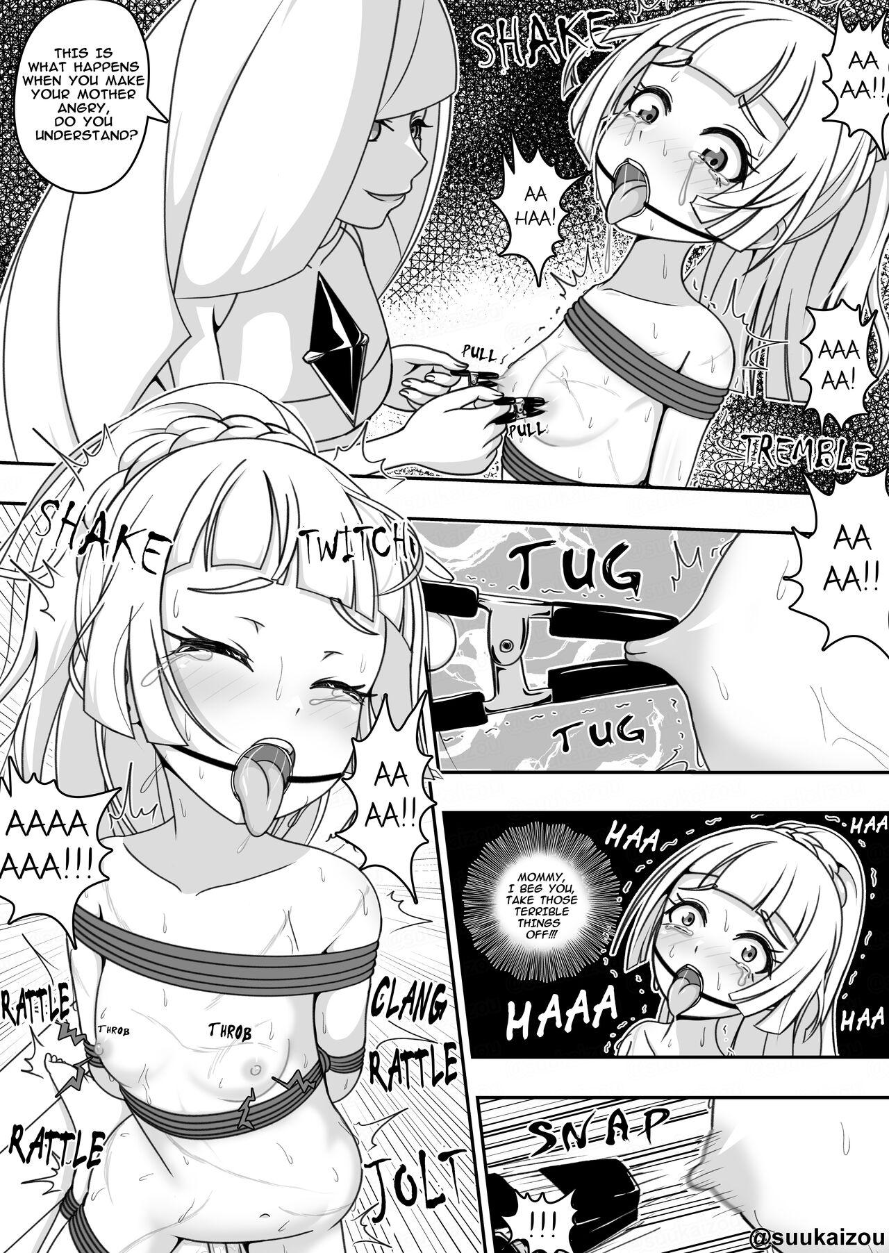 Colombia Lillie gets spanked by Lusamine. - Pokemon | pocket monsters Big Black Dick - Page 8