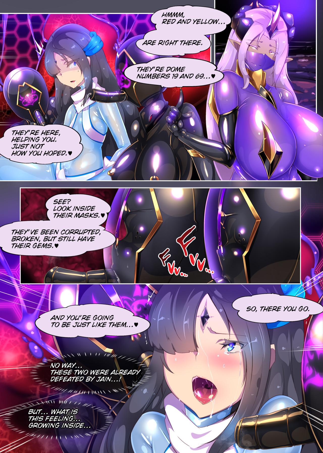 Spy Camera The story of the final fallen hero becoming a lewd, high ranking female officer. ーSHINING PEARL SQUAD: GAIN'S NEWEST EXECUTIVE.ー Sucking Dick - Page 8