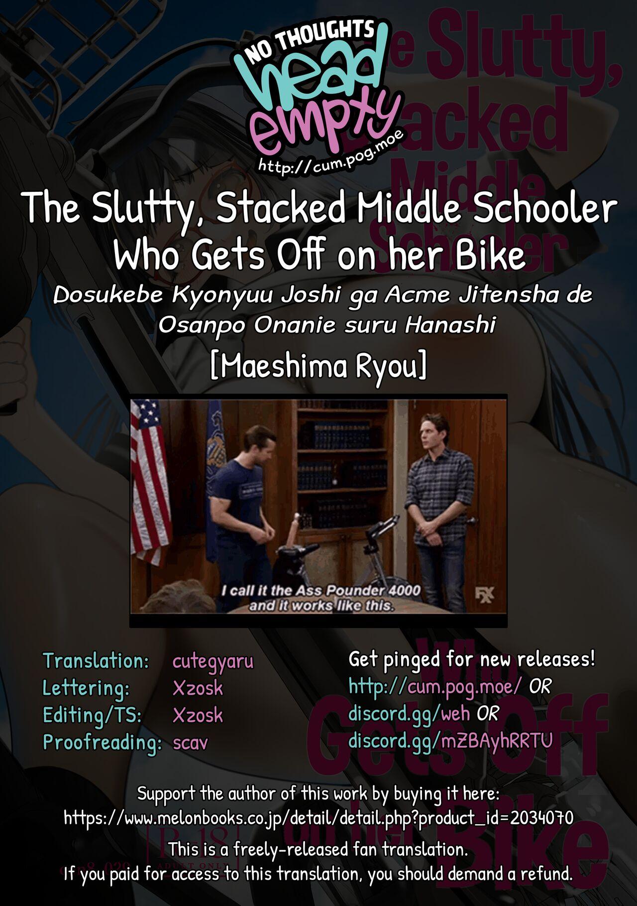 Dosukebe Kyonyuu Joshi ga Acme Jitensha de Osanpo Onanie suru Hanashi | The Slutty, Stacked Middle Schooler Who Gets Off on her Bike 57
