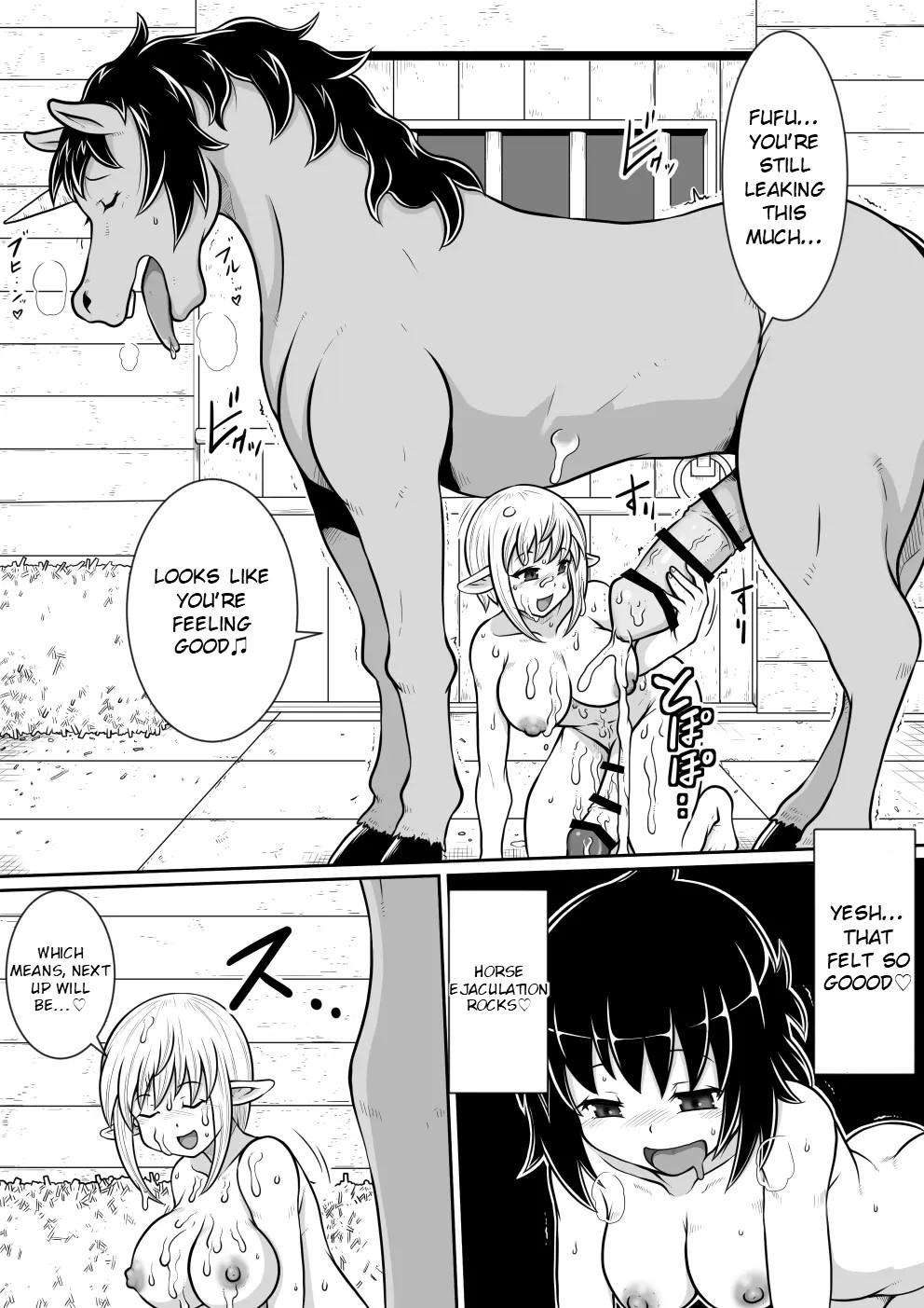 Russian Tensei shitara Futanari Uma ni Narimashita Kouhen | Reincarnated as a Futanari Horse Second Part - Original Monster Dick - Page 10