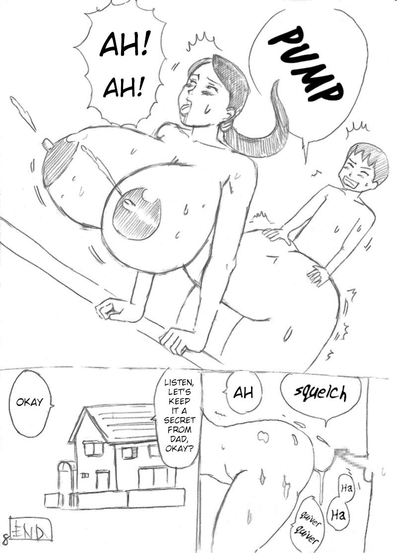 Outdoors Rakugaki Kyonyuu Manga | Scribbles About Big Boobs - Original Shecock - Page 9