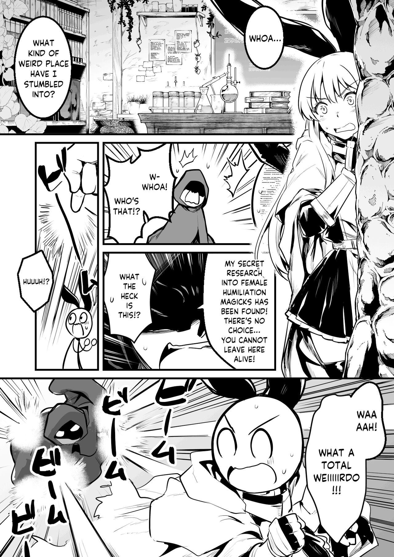 Huge Tits Dungeon de Ayashii Kenkyuusha ni Ayashii Mahou ni Kakerarechau Boukensha-chan - Original Gay Cock - Page 1