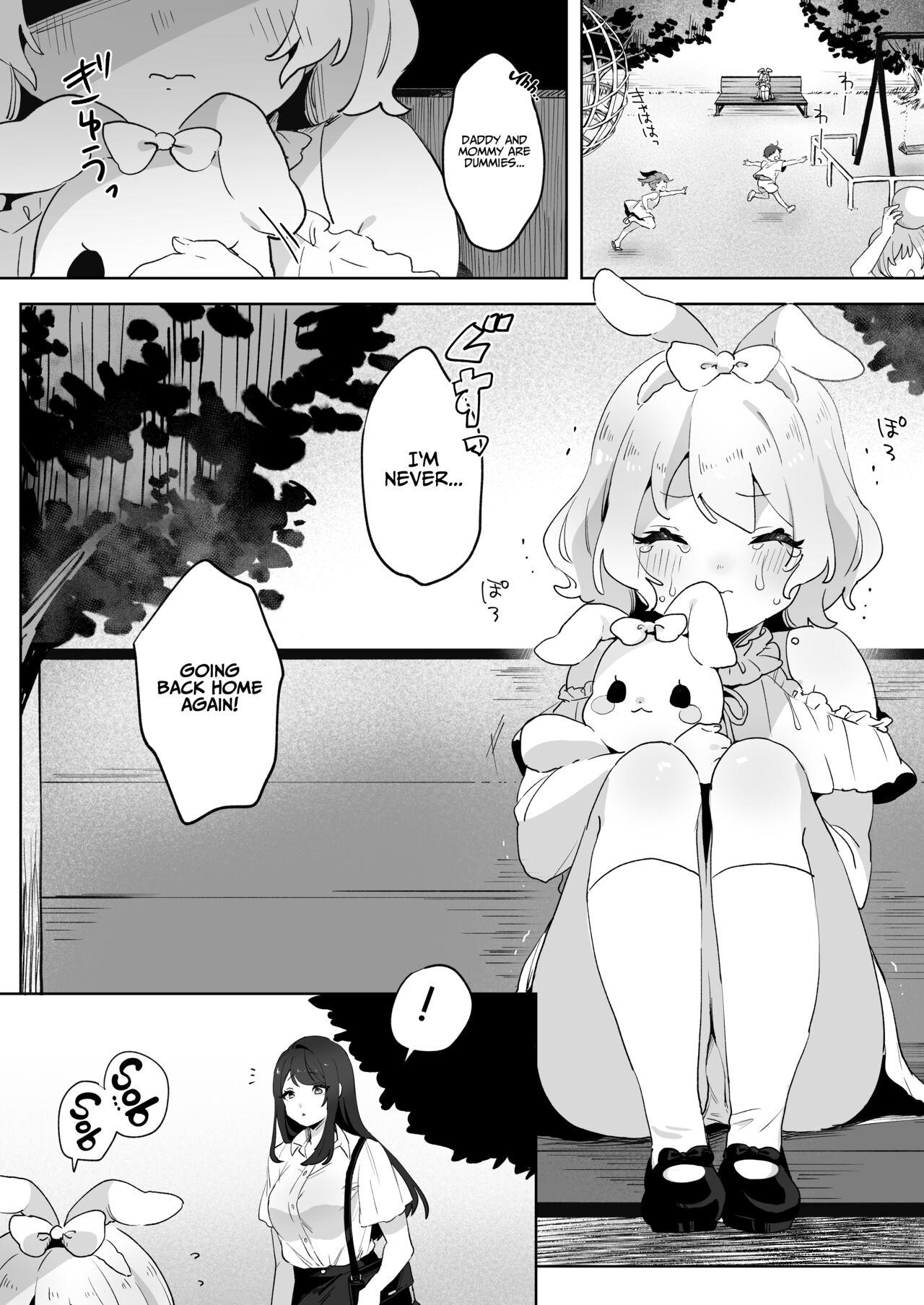 Hot Girl Fuck skeb Yuri Ecchi Manga | Runaway Loli and the Futanari Onee-san - Original Italian - Page 1