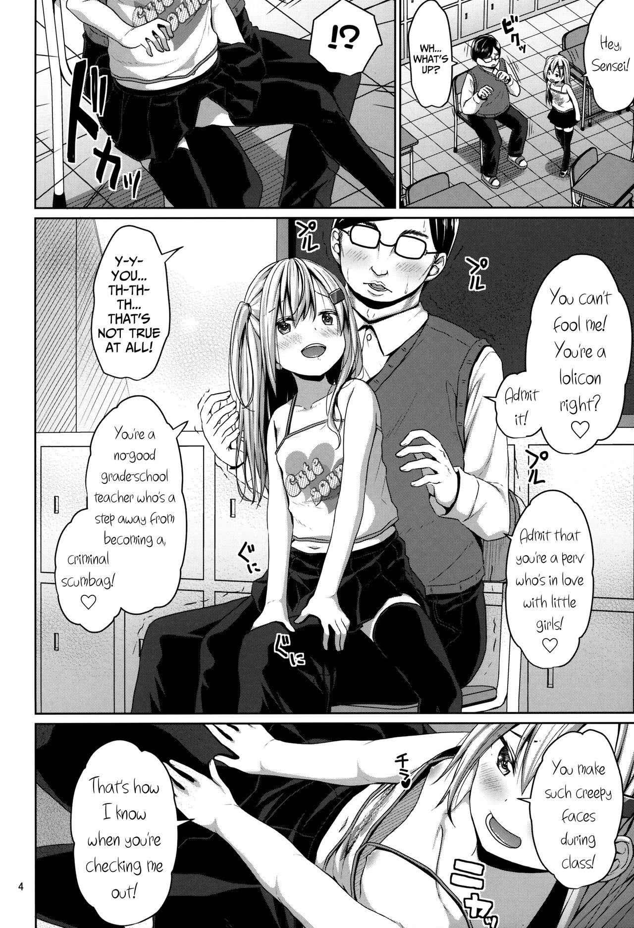 Boy JS Mesugaki Loli Bitch ni Kyoushi wa Makenai! | A Grade-School Mesugaki Loli Bitch Is No Match For A Teacher! - Original Hardsex - Page 3