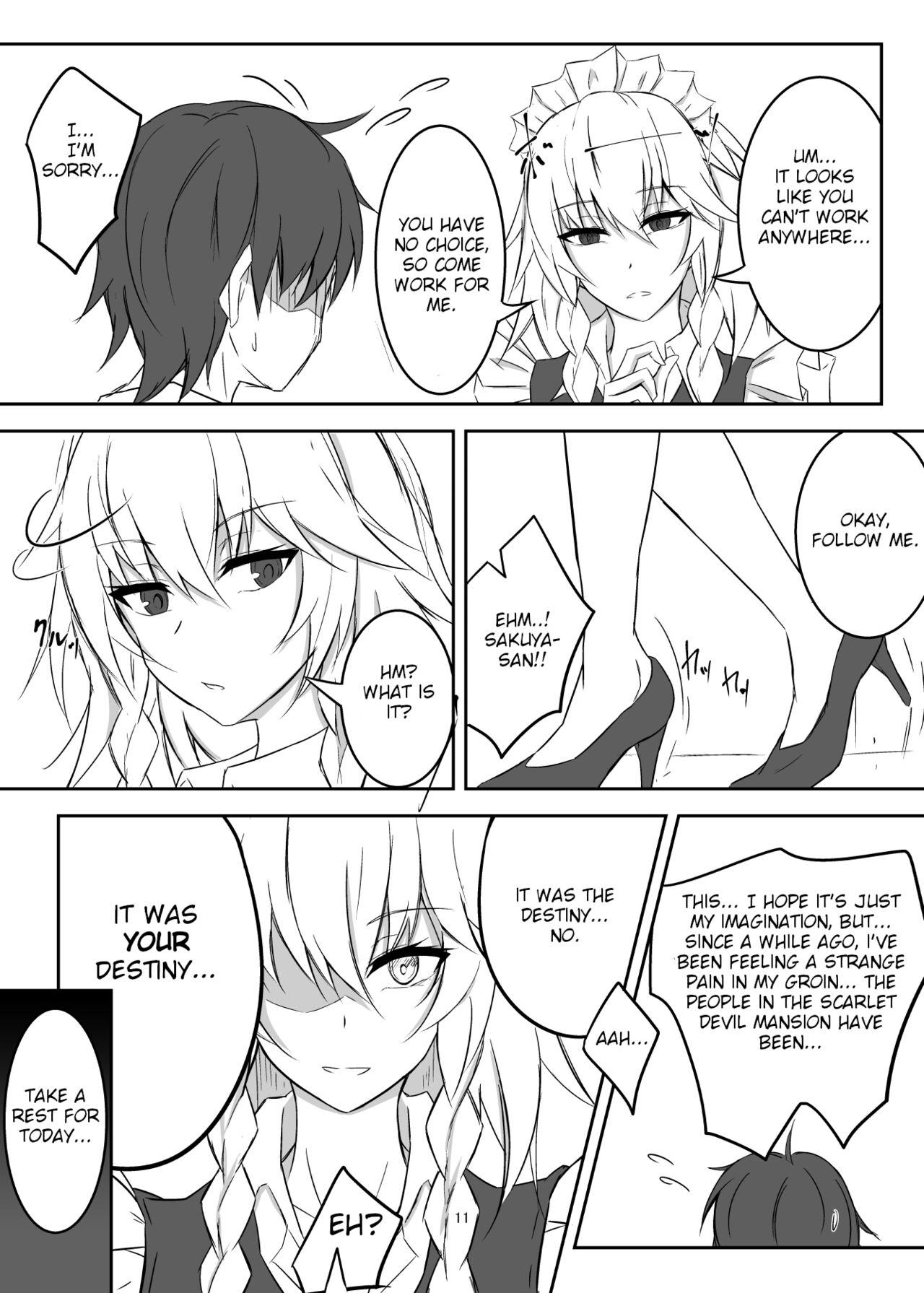 Gay Trimmed Koumakan de Daiji na Tokoro o Kerareru Hon | A book about getting kicked in important parts at the Scarlet Devil Mansion - Touhou project Pija - Page 11