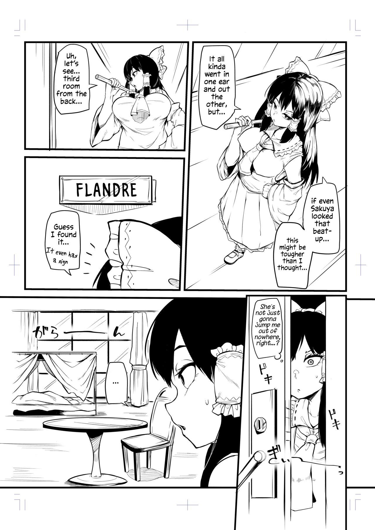 Russian [Makin] Futanari Flan-chan Ga Reimu O Choukyou Suru Manga | Futanari Flan-chan Training Reimu (Touhou Project) [English] [Solas] - Touhou project Toying - Page 3
