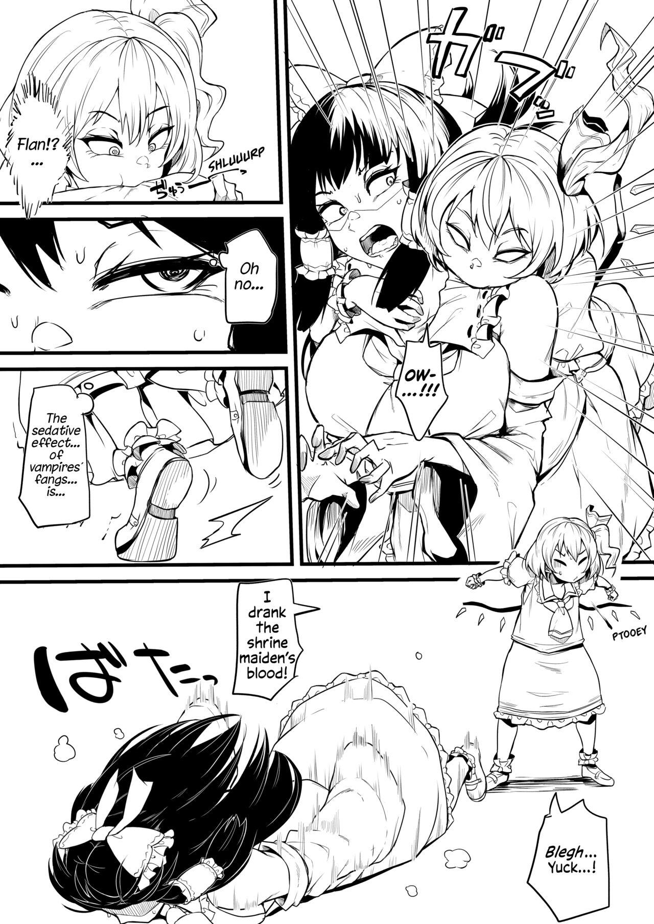 Throatfuck [Makin] Futanari Flan-chan Ga Reimu O Choukyou Suru Manga | Futanari Flan-chan Training Reimu (Touhou Project) [English] [Solas] - Touhou project Cei - Page 5