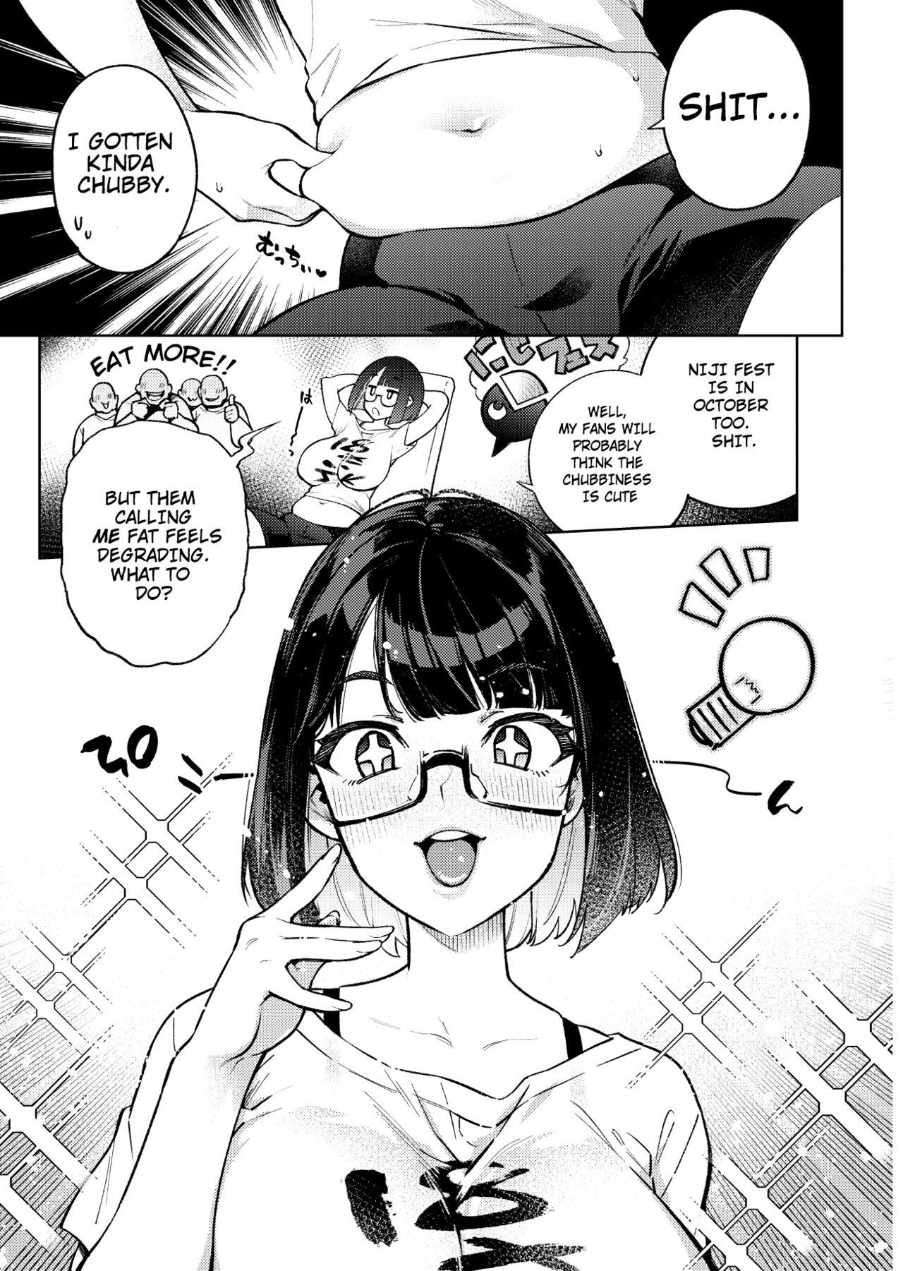 Blow Job Porn Muchimuchi JK to SEX Diet, Suru? | Chubby JK tries a SEX Diet? - Nijisanji Ejaculation - Page 4