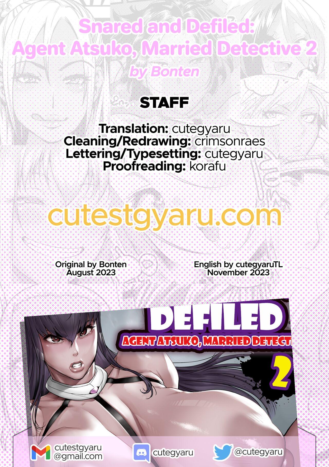 [Kocho Kocho Koukou (Bonten)] Nyuujoku no Ori ~Hitozuma Sousakan Atsuko~ Ni | Snared and Defiled: Agent Atsuko, Married Detective 2 [English] [cutegyaruTL] [Digital] 44