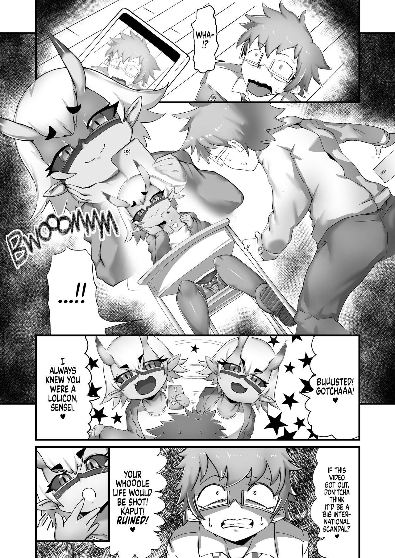 Rough Sex Mesuga Oni-chan to Doutei Sensei |A Bratty Little Demon and Her Cherryboy Teacher - Original Ass Sex - Page 5