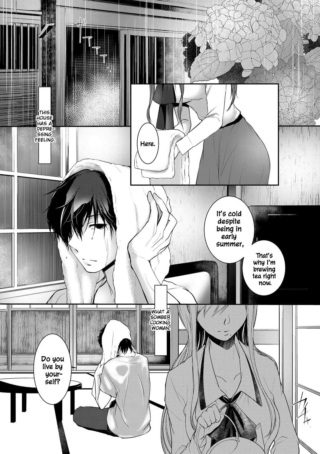 Monster Cock Ame no Yoru no Hitosarai | A Glimpse of a Rainy Night Assfingering - Page 3