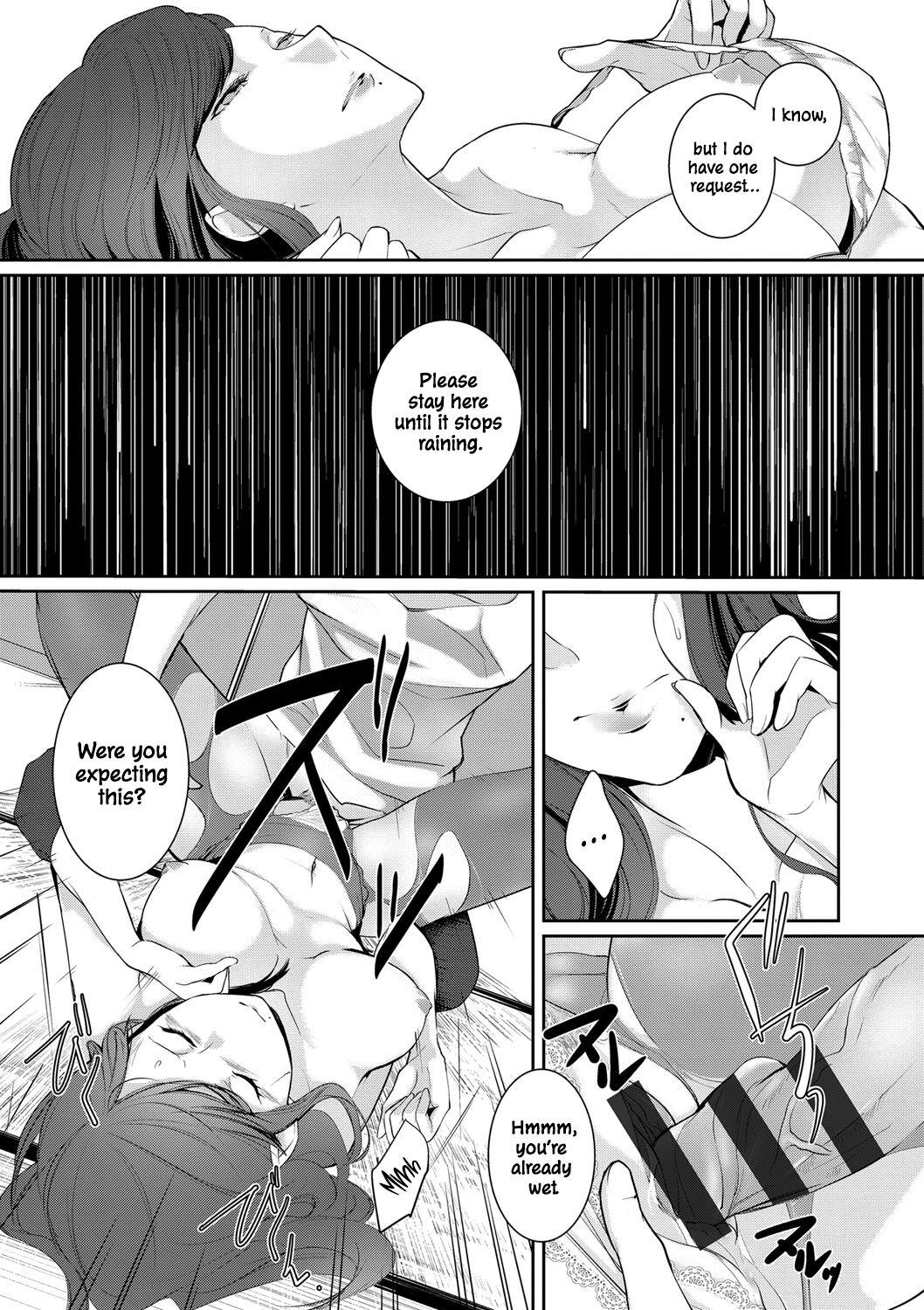 Monster Cock Ame no Yoru no Hitosarai | A Glimpse of a Rainy Night Assfingering - Page 6