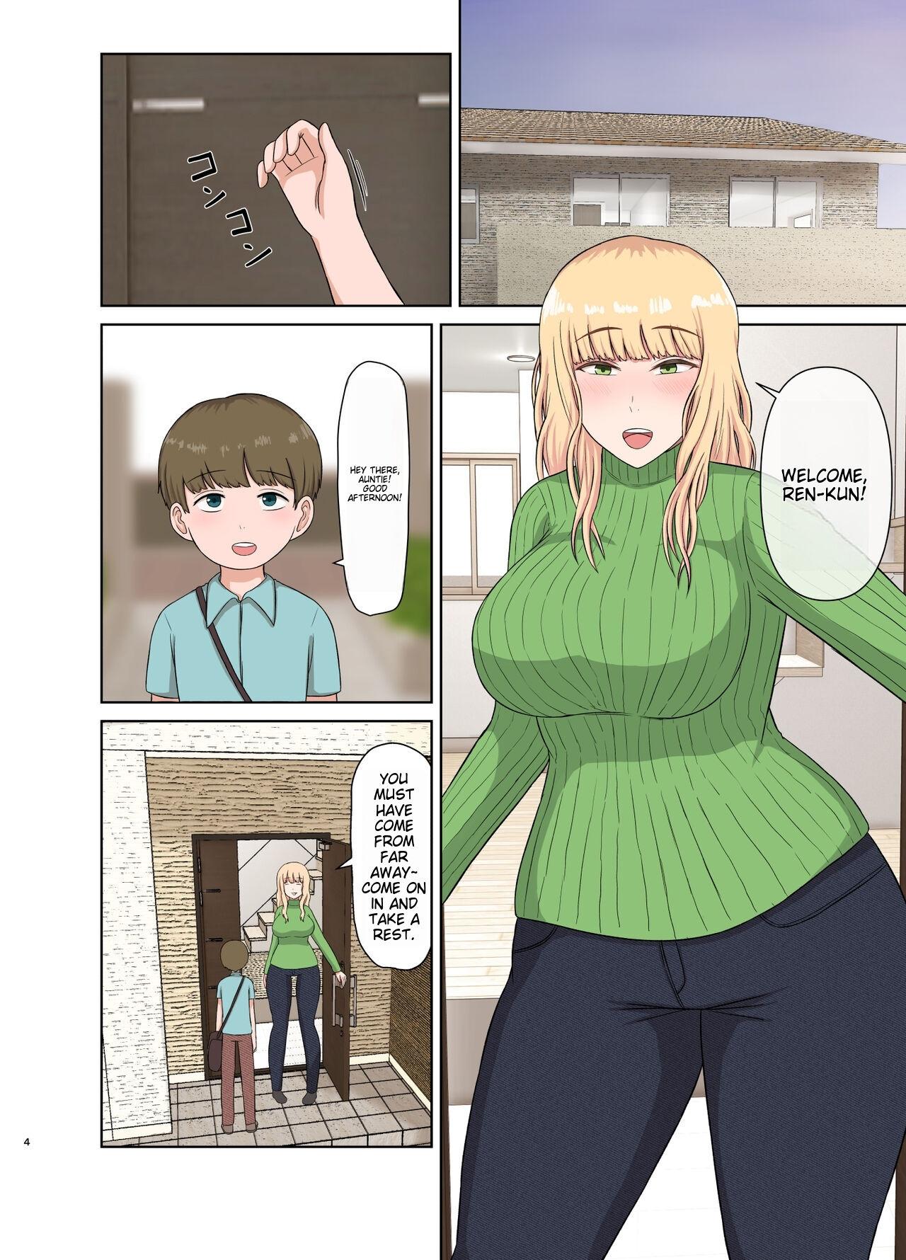 Glory Hole Kinpatsu Oba-san no Suiminkan | Blonde Aunt's Sleep Rape - Original Huge Cock - Page 3