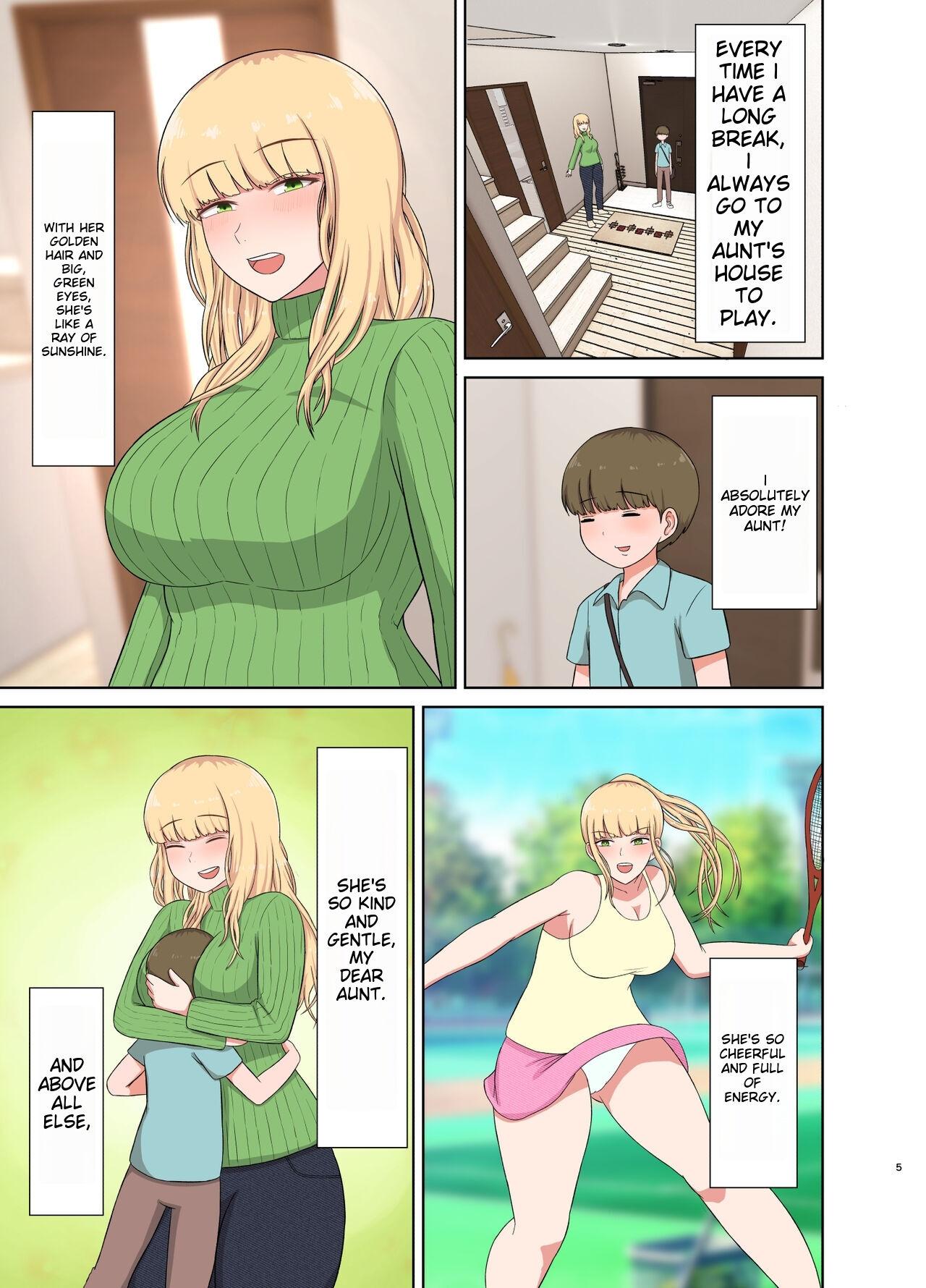 Glory Hole Kinpatsu Oba-san no Suiminkan | Blonde Aunt's Sleep Rape - Original Huge Cock - Page 4