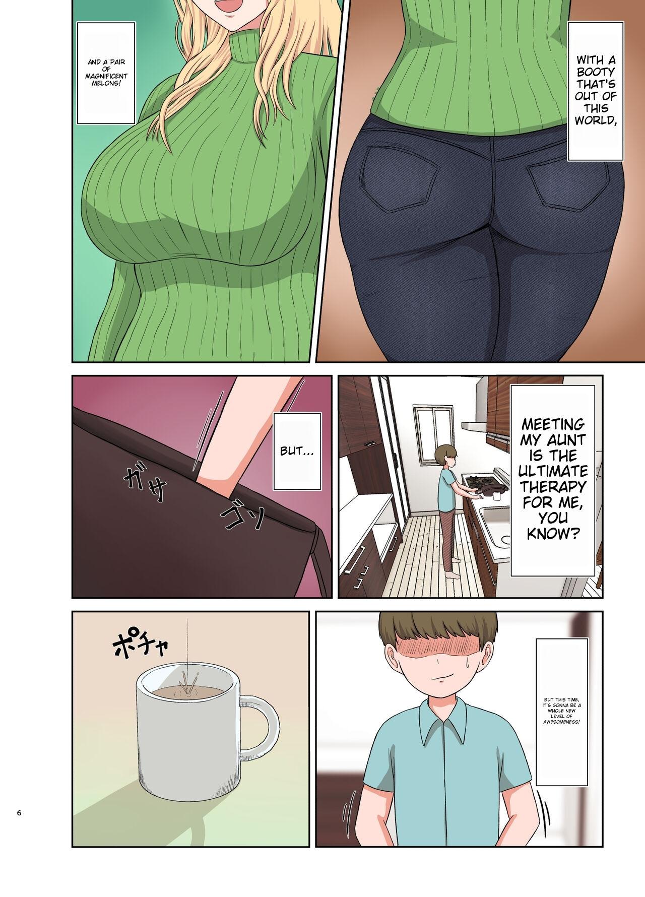 Job Kinpatsu Oba-san no Suiminkan | Blonde Aunt's Sleep Rape - Original Free Hard Core Porn - Page 5