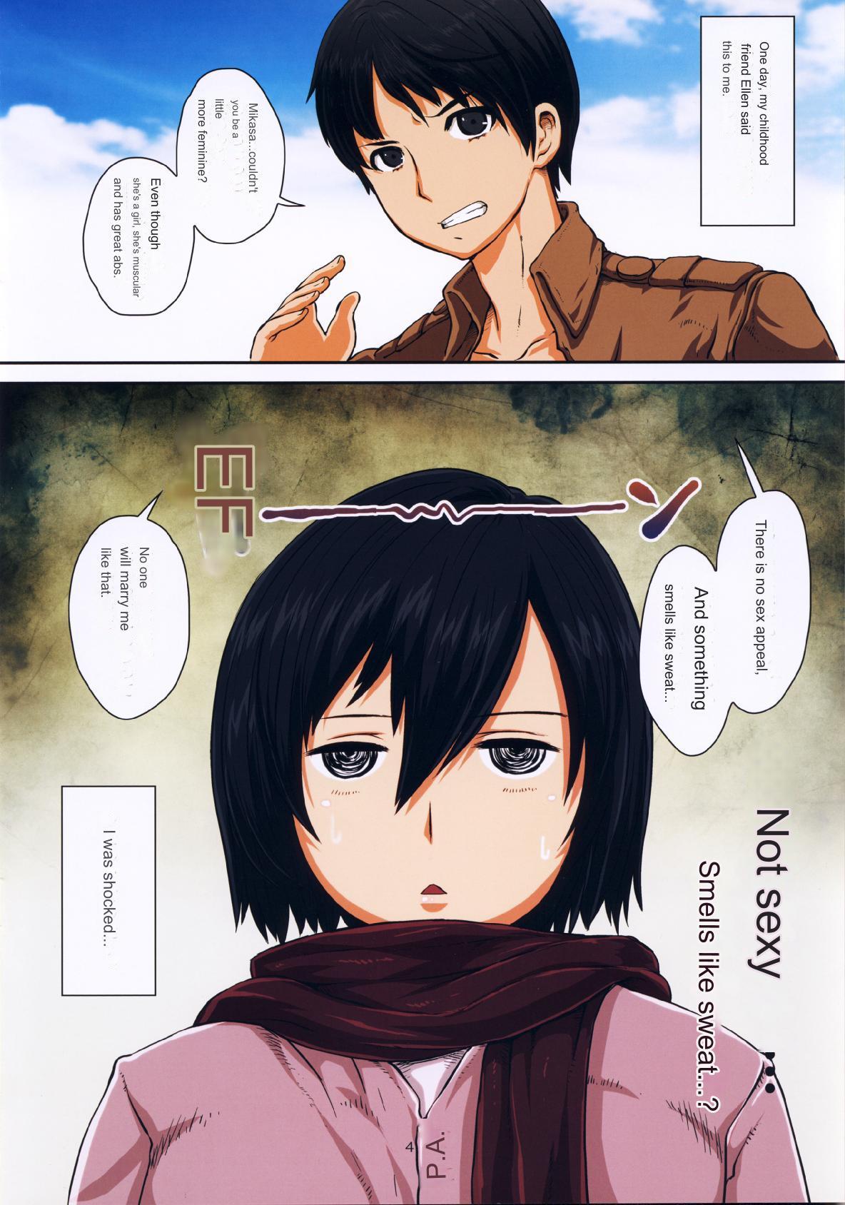 Fukkin Joshi Mikasa Ackerman wa Taishuu ga Ki ni naru Otoshi goro. - Page 4