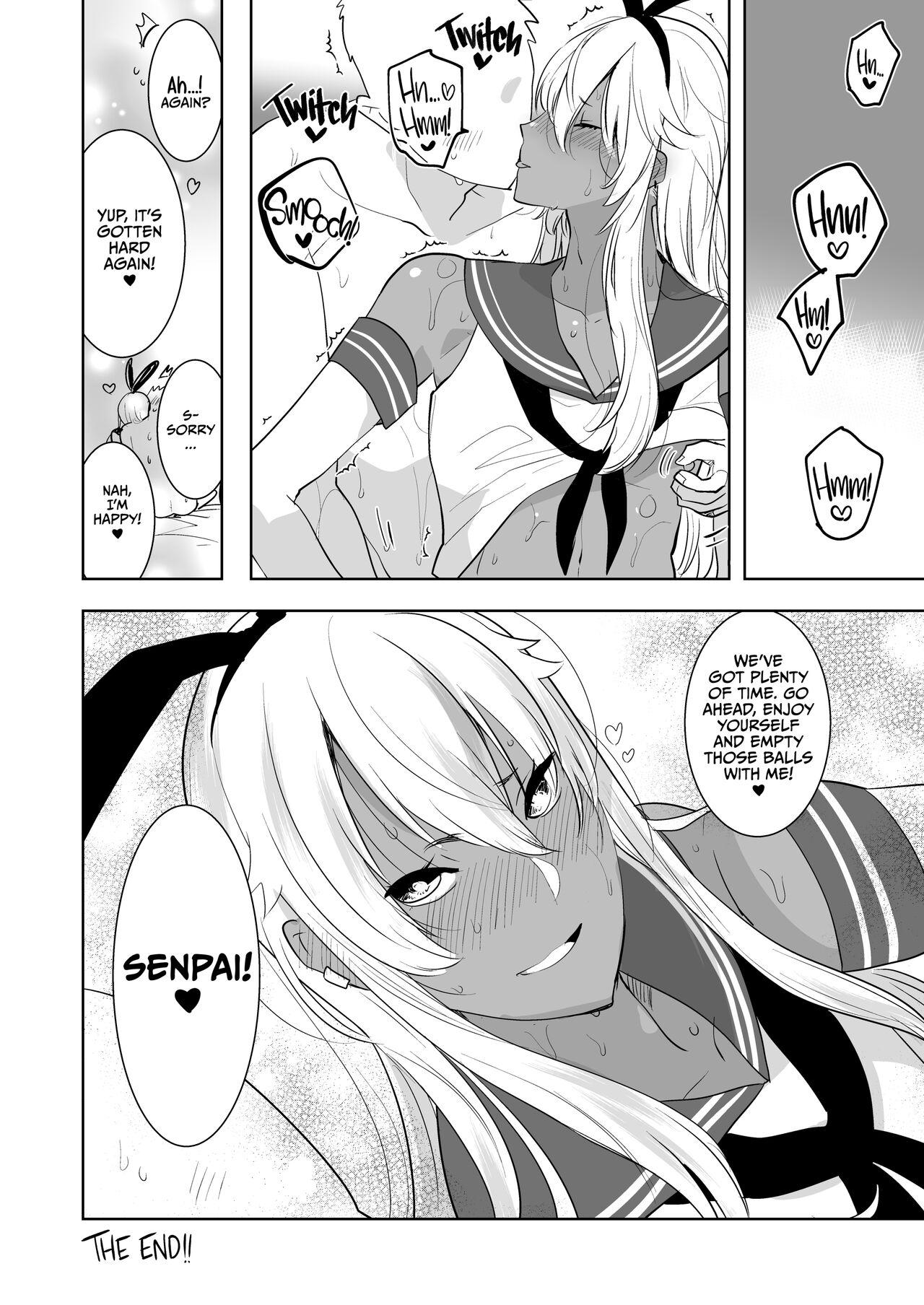 Kasshoku Otokonoko DeliHeal no Erohon ~Yattekita Shimakaze-kun wa Daigaku no Charai Kouhai de――?! Hen | Tan Crossdressing Call Boy 20