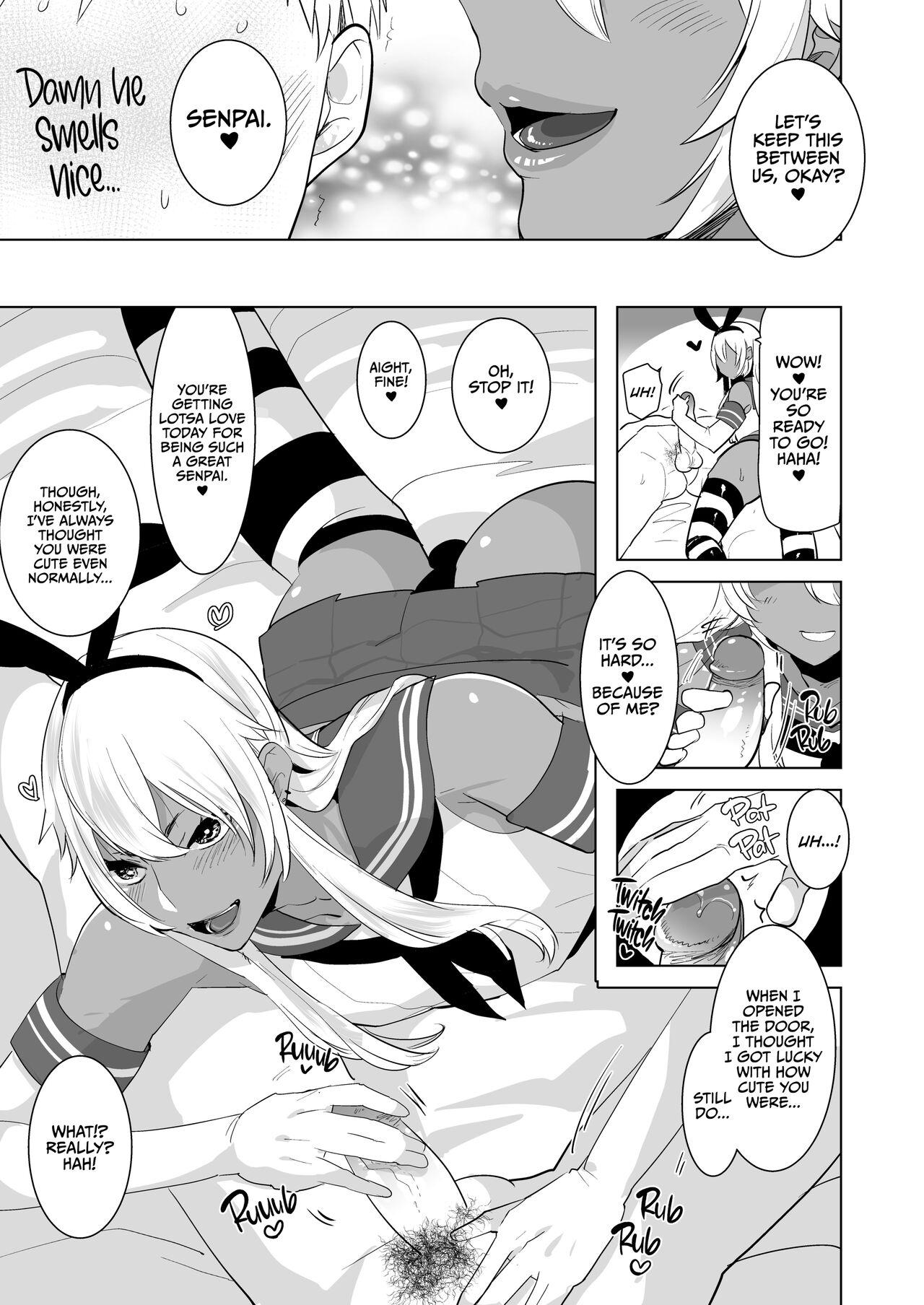 Kasshoku Otokonoko DeliHeal no Erohon ~Yattekita Shimakaze-kun wa Daigaku no Charai Kouhai de――?! Hen | Tan Crossdressing Call Boy 3