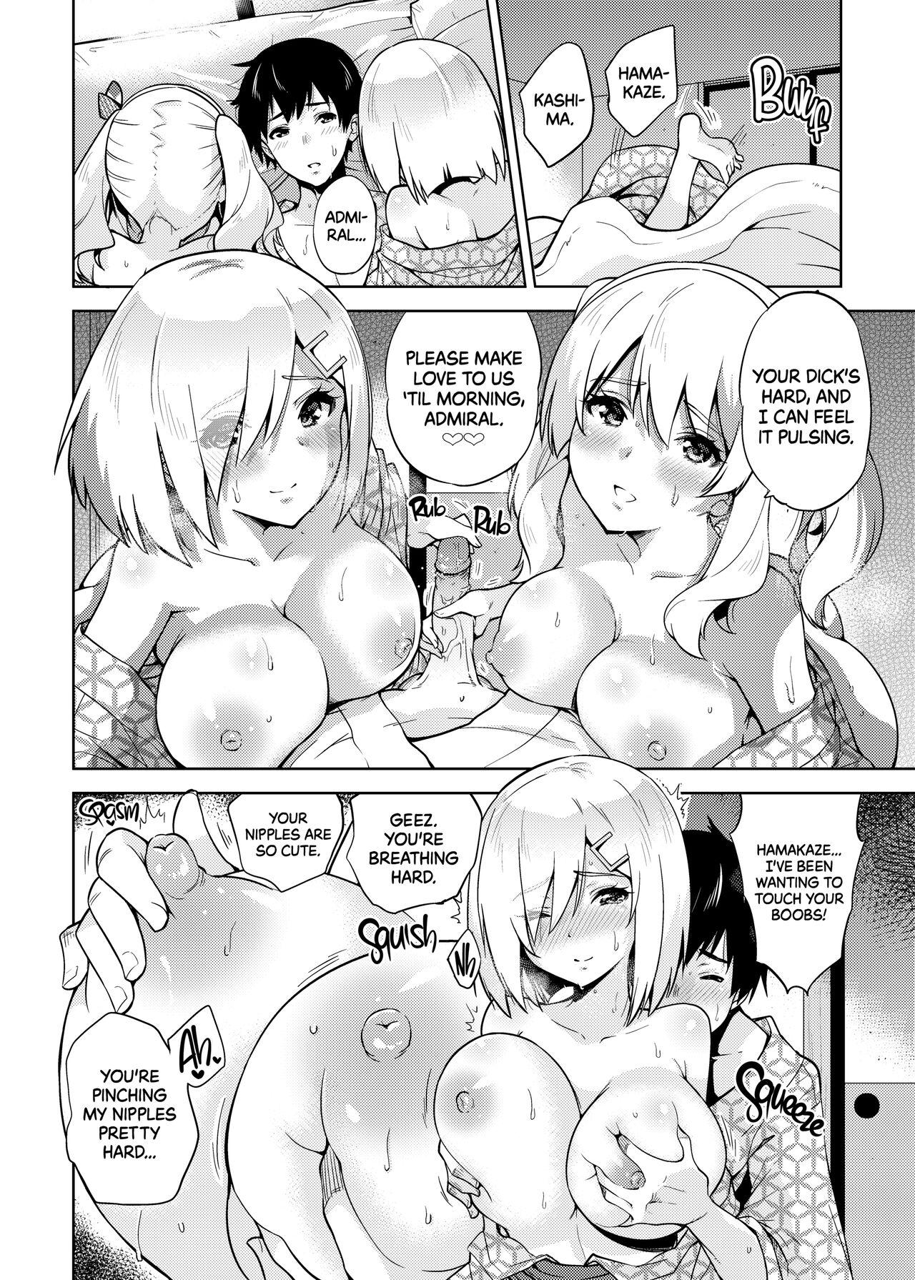 [sarfatation (Sarfata)] Onsen Yukata na Kashima-san to Hamakaze-san to. | Hamakaze and Kashima in Hot Springs and Yukata (Kantai Collection -KanColle-) [English] {2d-market.com} [Decensored] [Digital] 12