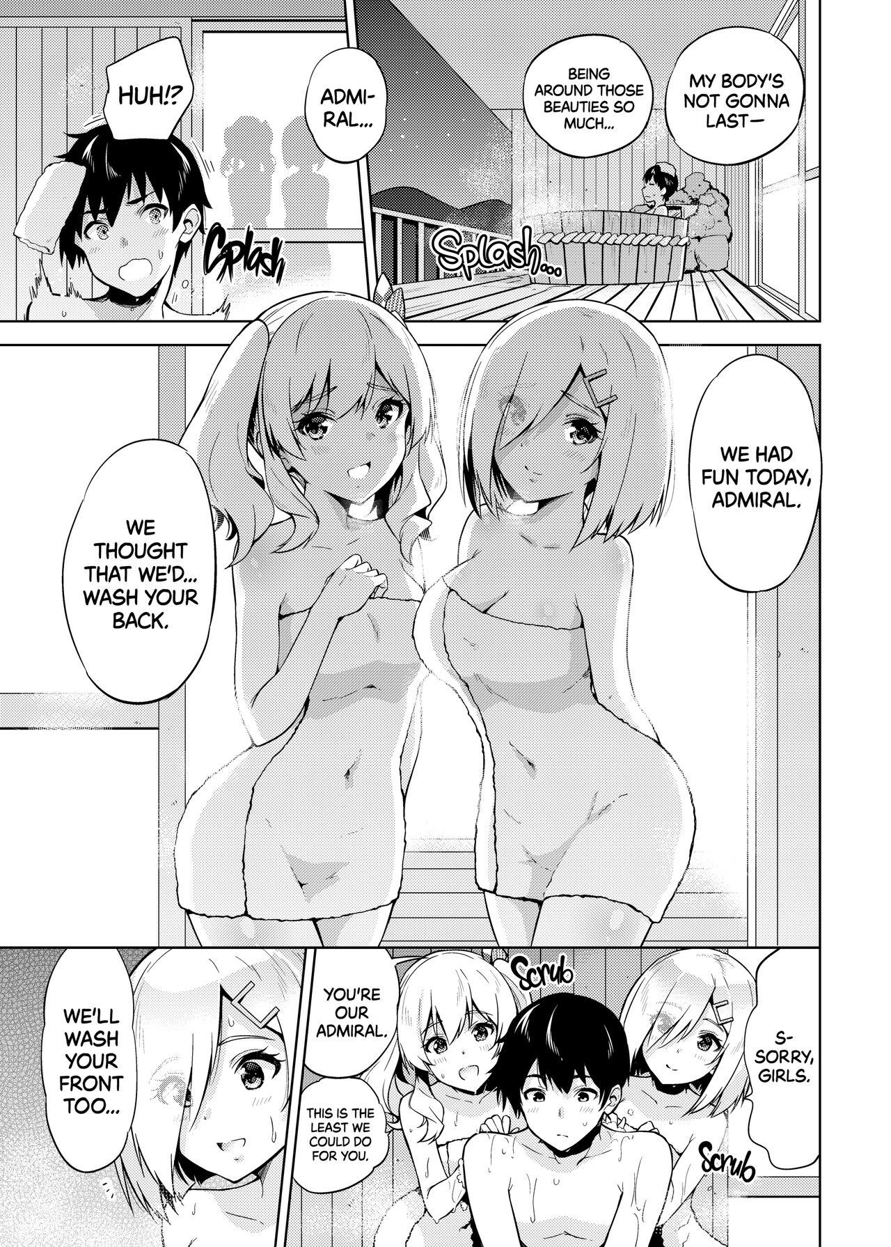 [sarfatation (Sarfata)] Onsen Yukata na Kashima-san to Hamakaze-san to. | Hamakaze and Kashima in Hot Springs and Yukata (Kantai Collection -KanColle-) [English] {2d-market.com} [Decensored] [Digital] 5