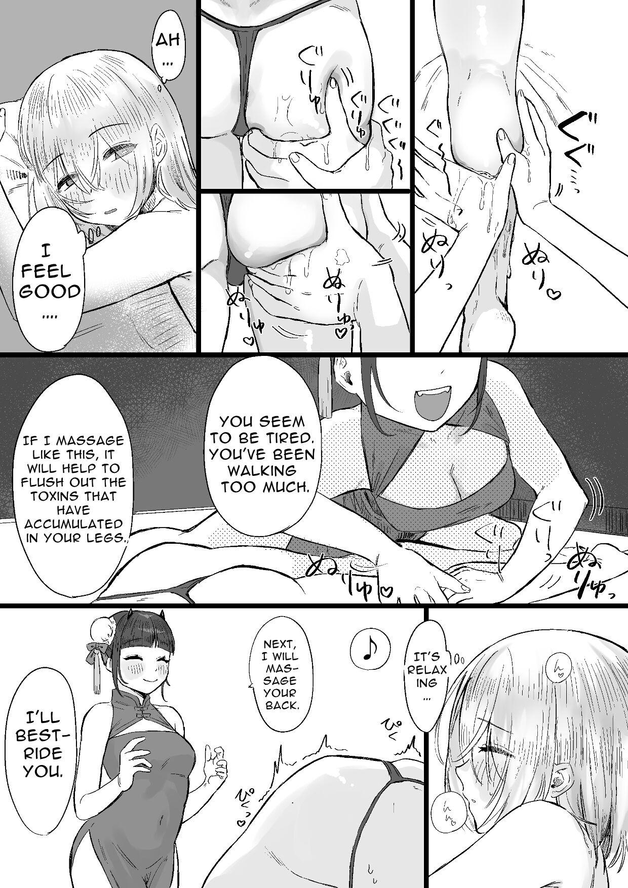 [Permission (Kanashiro no Hako)] Chuuka Succubus no Ikoku Esthe ni Goyoujin ~Succubus no Onee-san ni Damasare Muriyari Nurunuru Ochinchin o Shiborarechau Ohanashi~ | Beware the Succubus' Exotic, Erotic Massage Salon [English] 8