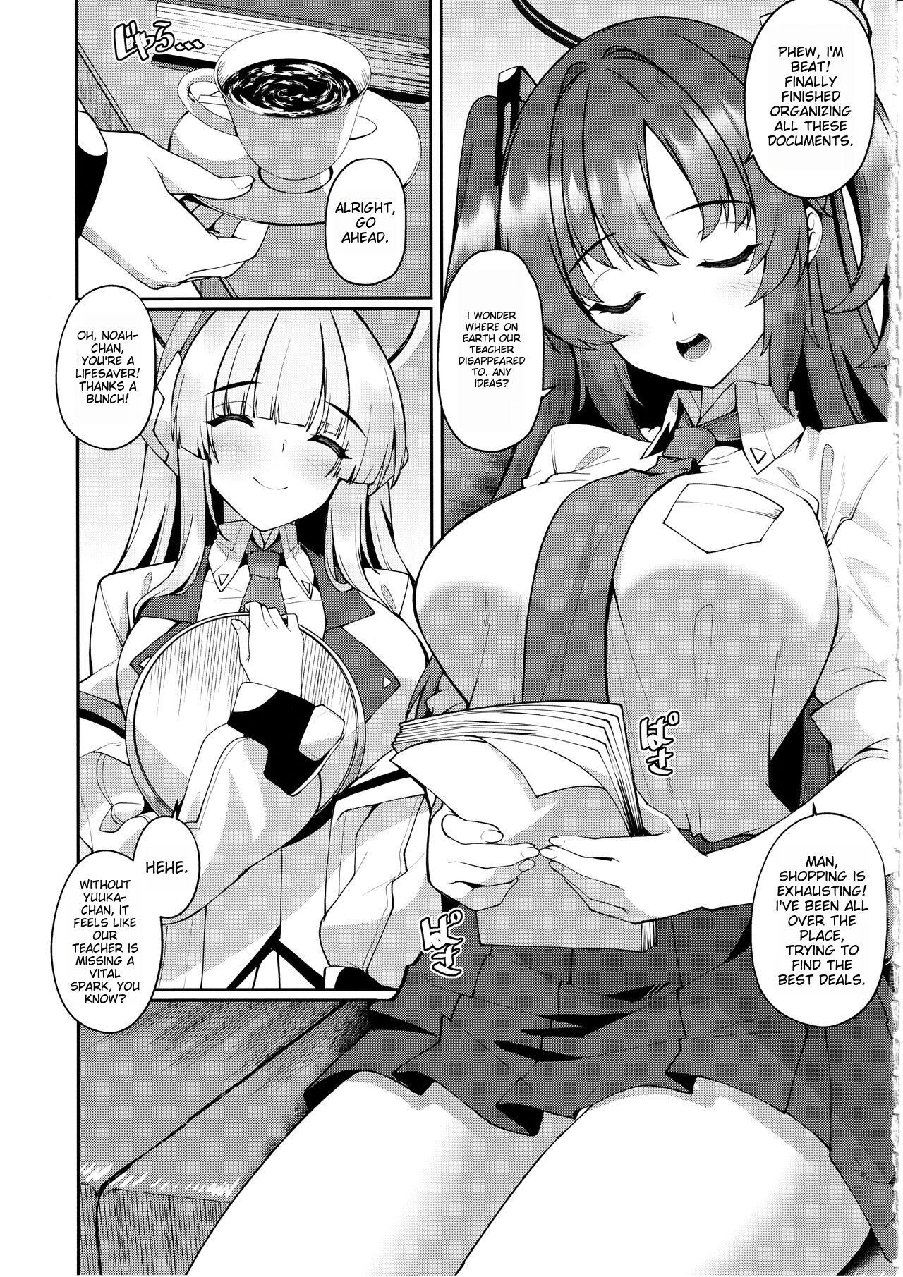 Stripper Yuuka-chan Hontou ni Nechatta no? | Did Yuuka Really Fall Asleep? - Blue archive Gay - Page 2