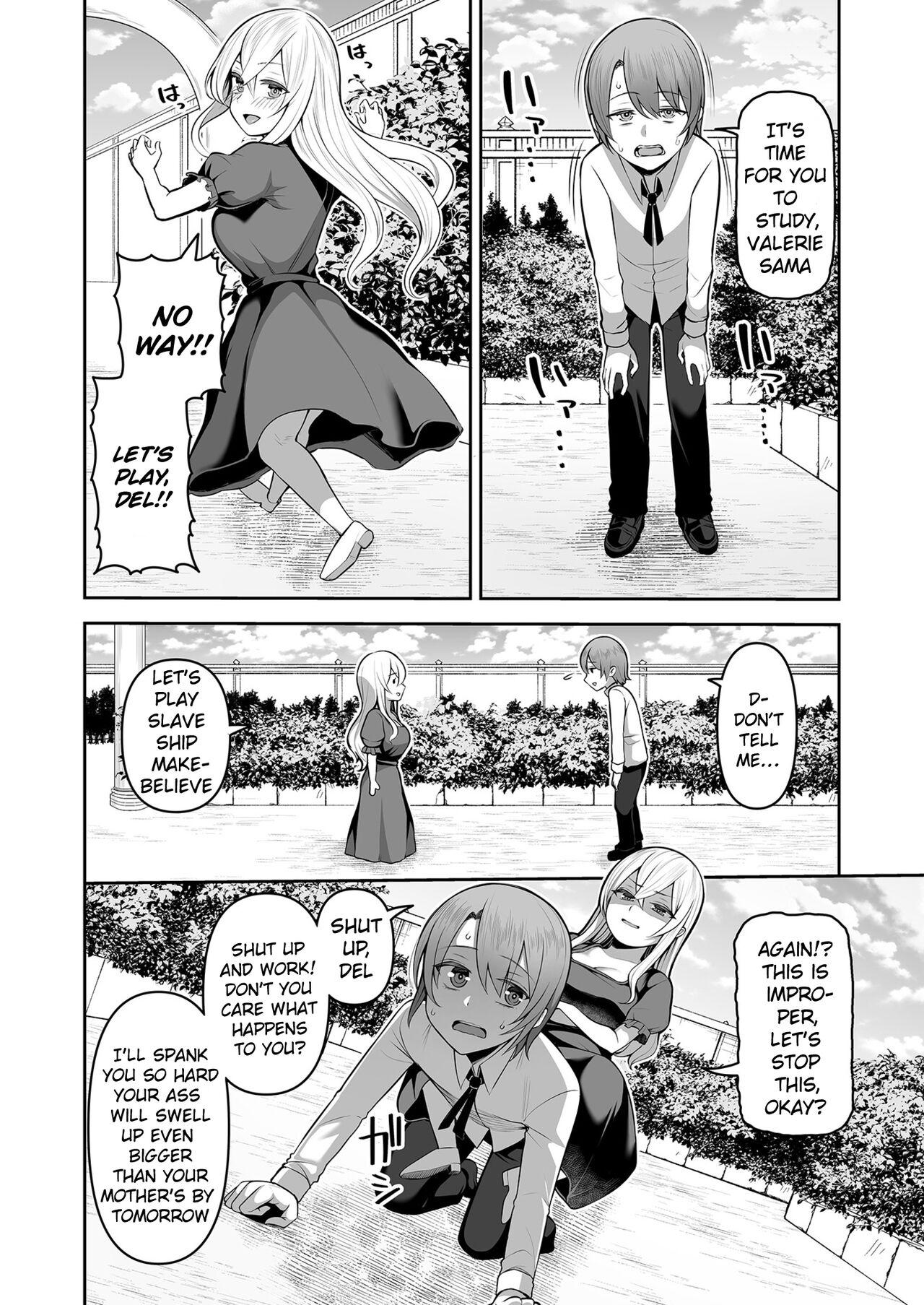 Gay Orgy [Kayumidome] Valerie Monogatari ~Oujo-sama wa Yaritai Houdai!?~ Ch1/ The Story of Valerie ~The Queen Gets To Fuck As Much As She Wants!~ Ch.1 [English] {Doujins.com} Stepsister - Page 4