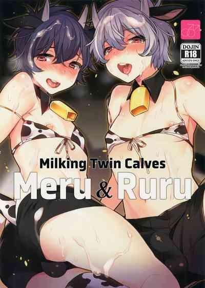 Futago Koushi no Meru to Ruru | Milking Twin Calves: Meru & Ruru 0