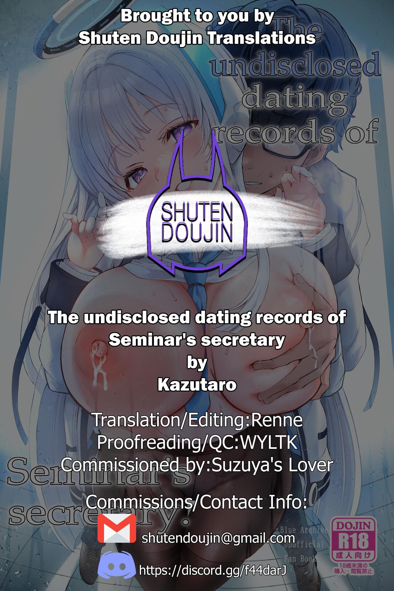 Seminar Shoki no Omote ni Dasenai Kousai Kiroku | The undisclosed dating records of Seminar's secretary 33