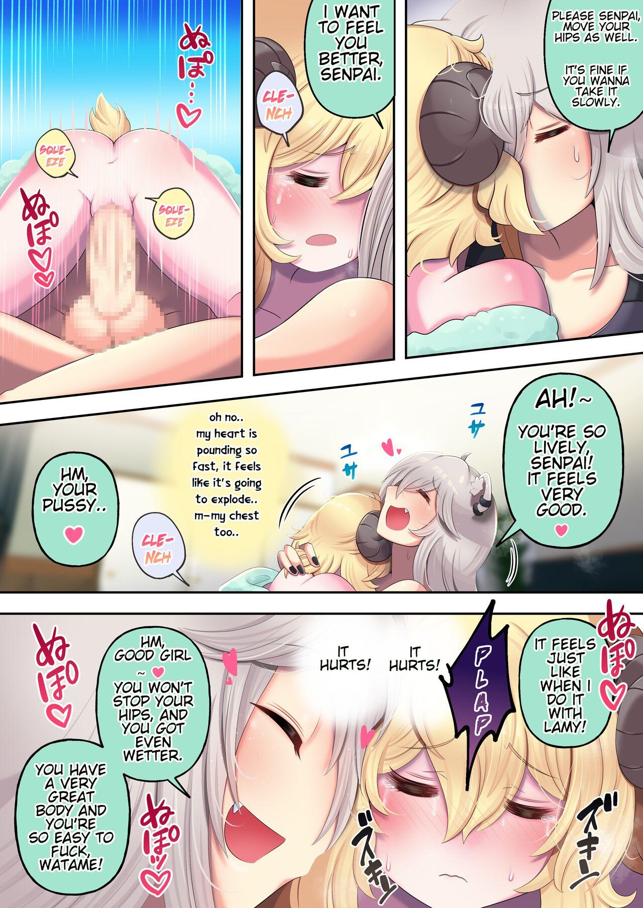 [Minominiya (Minomini)] Futashishi x Wata ~Lion no Aijou Hyougen Hen~ | Futashishi x Wata ~Lalion's Expression of Love~ (Shishiro Botan, Tsunomaki Watame) [English] [Rabu&Desu translations] 17