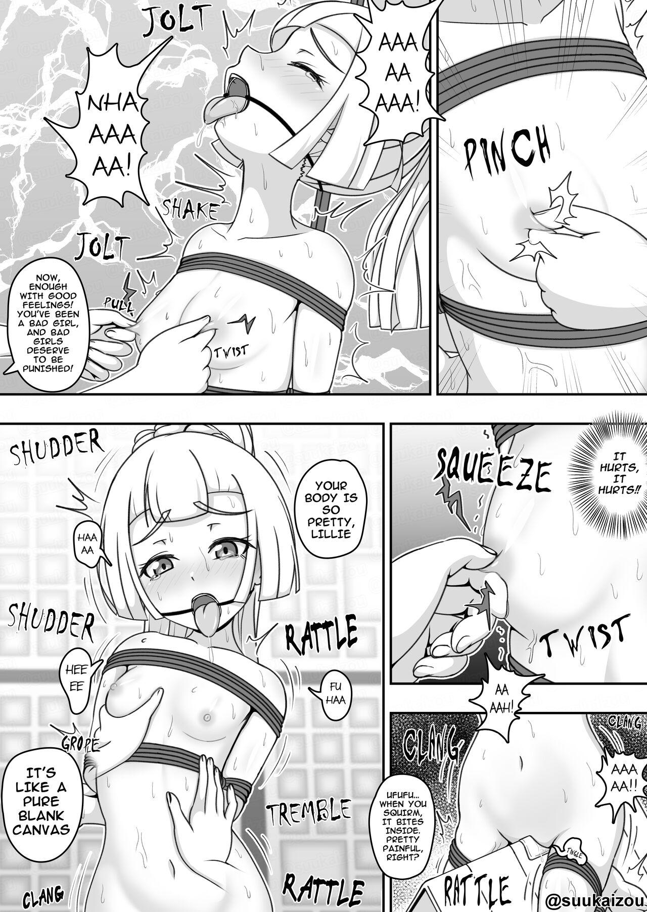 Porno Lillie Gets Spanked By Lusamine - Pokemon | pocket monsters Interracial - Page 3
